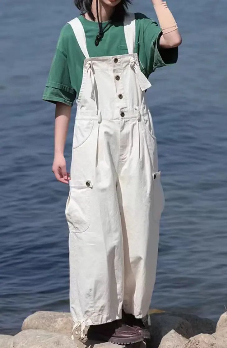 Japanese Brand × Jean Japanese Vintage Large Pocket Harajuku Dungarees Size 28" / US 6 / IT 42 - 3 Thumbnail