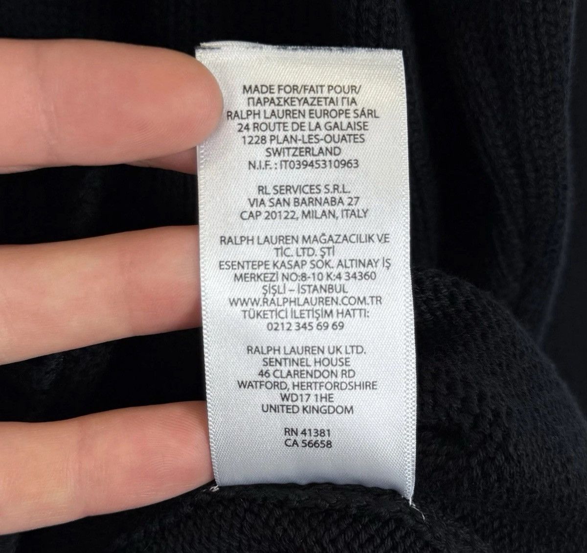 Polo Ralph Lauren Polo Ralph Lauren Cotton Crewneck Sweater Jumper Black Knit Size US XXL / EU 58 / 5 - 13 Thumbnail
