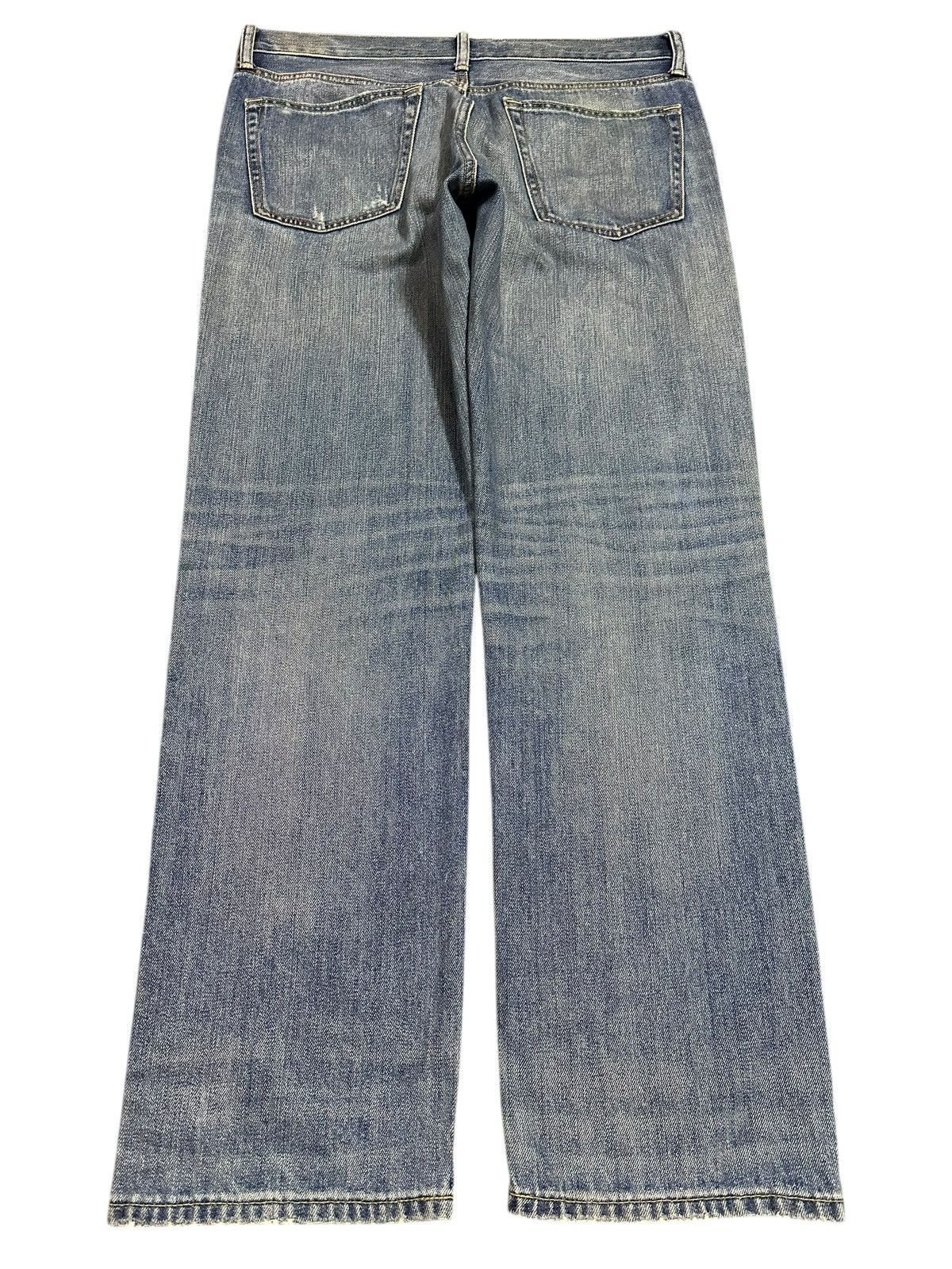 Japanese Brand Vintage Japanese Uniqlo Blue Wash Distressed Style Jeans Size US 36 / EU 52 - 2 Thumbnail