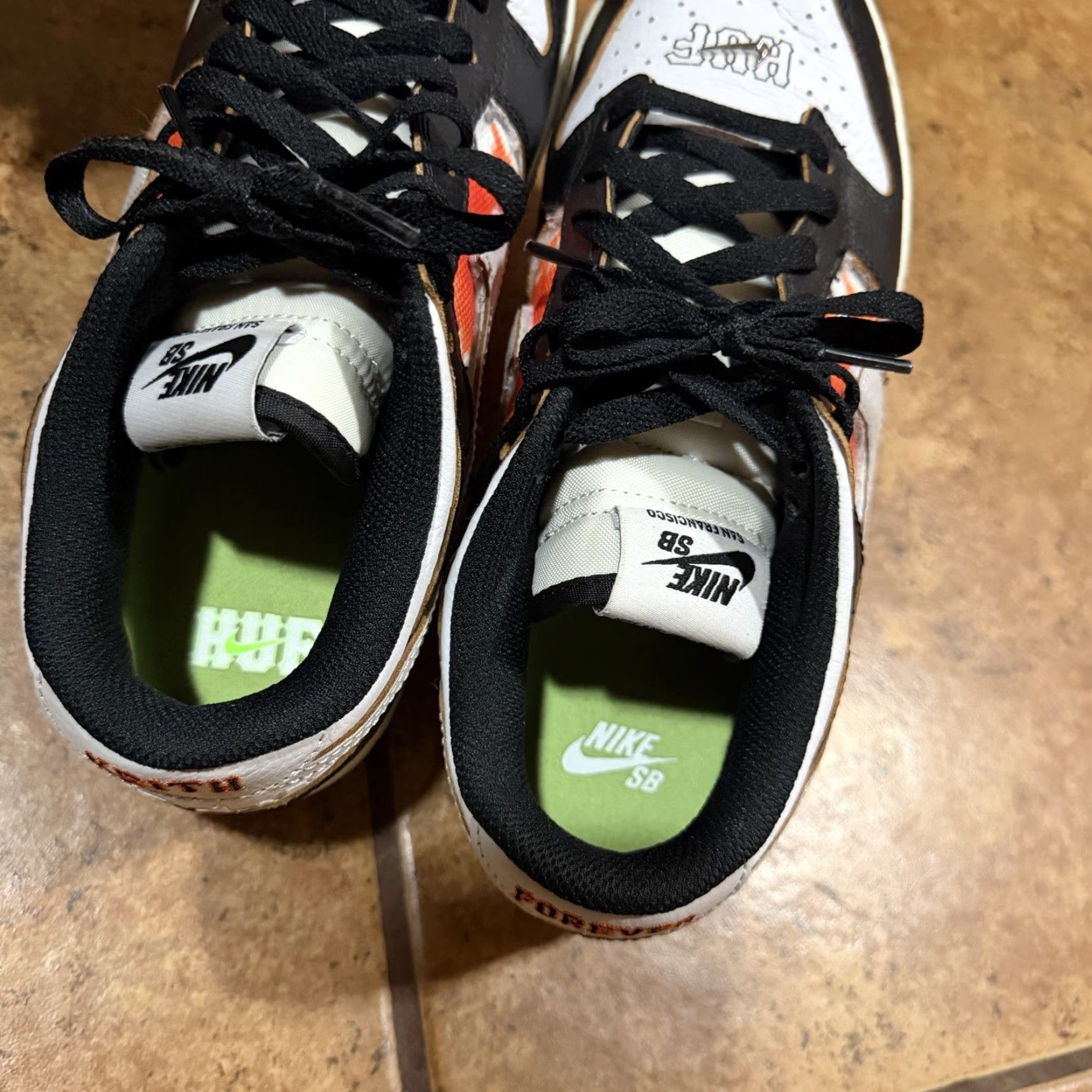 Nike Nike SB Dunk Low OG QS HUF San Francisco Size 7.5 Men Black Sneaker Shoe Size US 8 / EU 41 - 7 Thumbnail