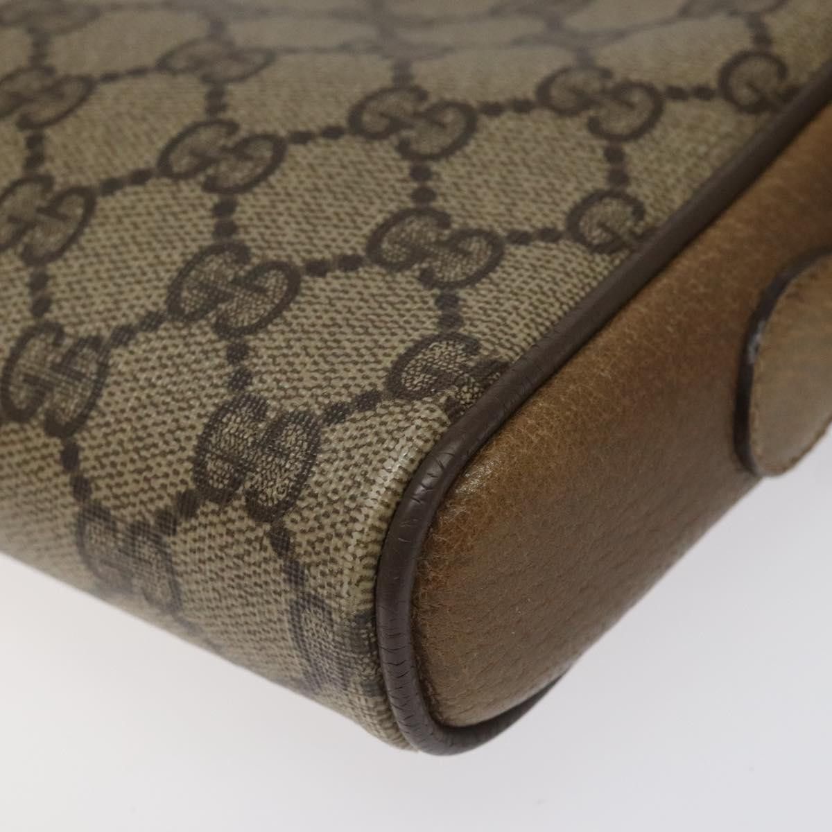 Gucci GUCCI GG Supreme Web Sherry Line Shoulder Bag Pvc Beige 116 Size ONE SIZE - 12 Thumbnail