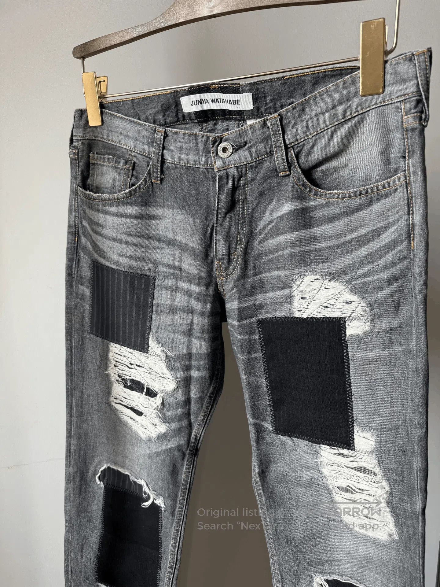 Junya Watanabe junya watanabe patchwork distressed low. Size US 34 / EU 50 - 4 Thumbnail