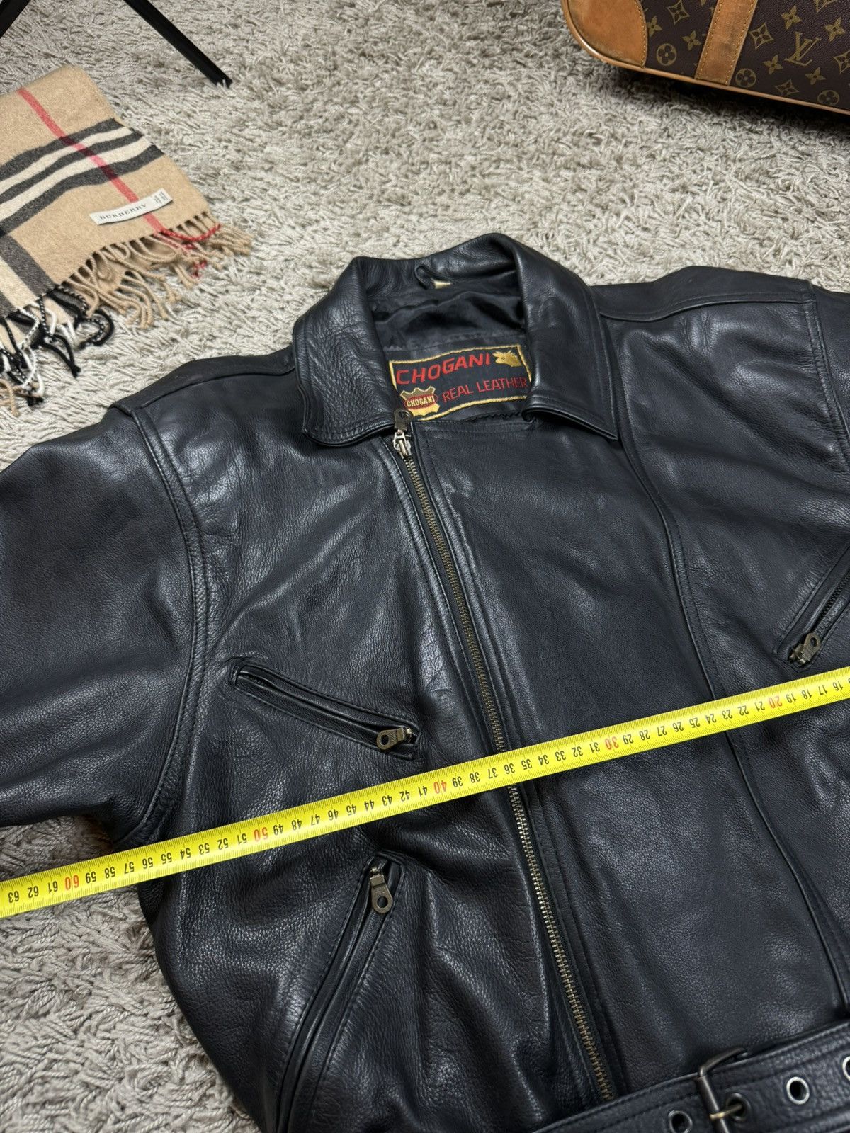 Vintage Vintage leather jacket bomber 90s original casual item Size US L / EU 52-54 / 3 - 6 Thumbnail