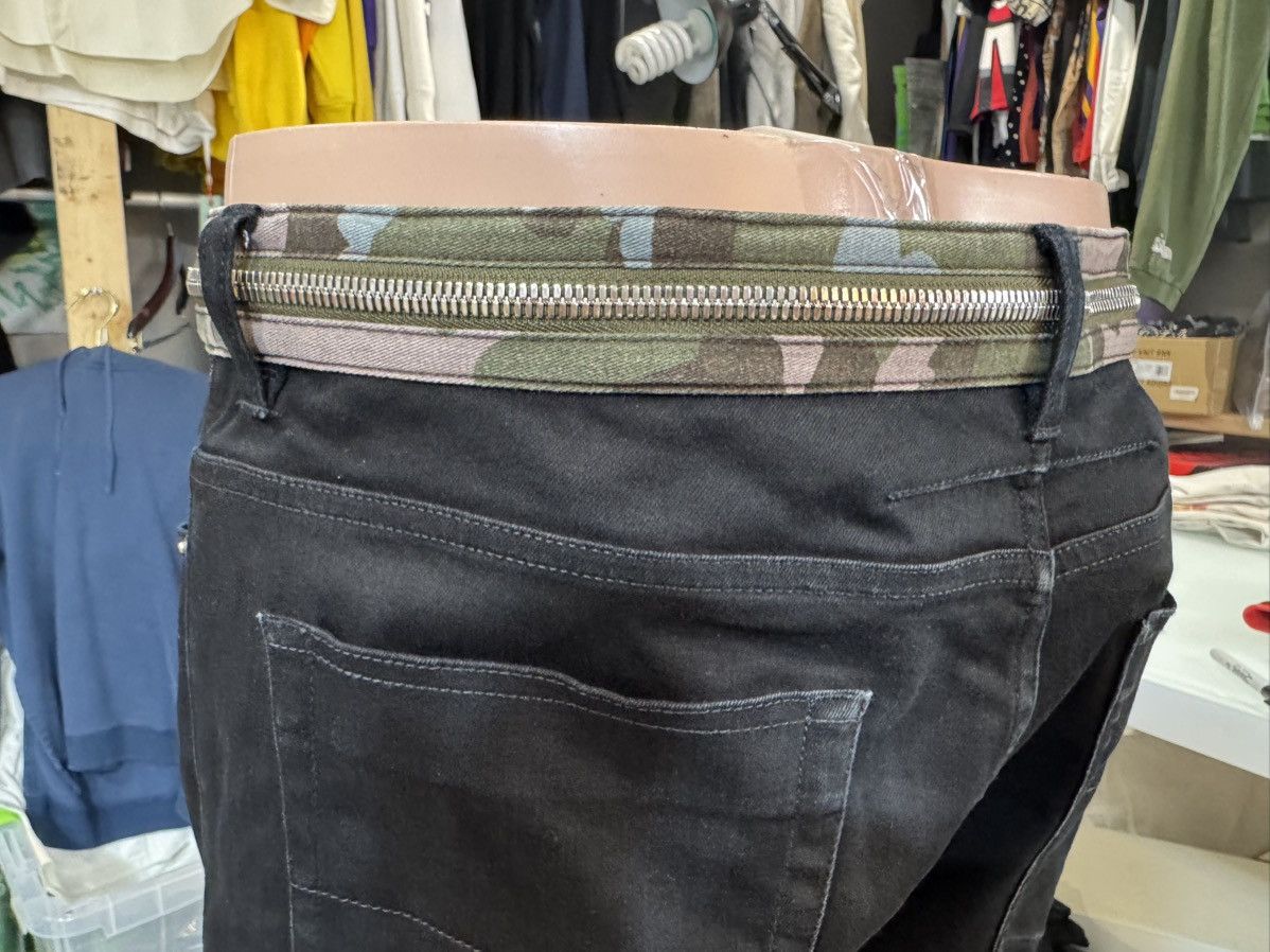 Givenchy 🗜️ GIVENCHY RARE DENIM BLACK STRECH COTTON W/ Chrome Zipper Size US 34 / EU 50 - 15 Thumbnail