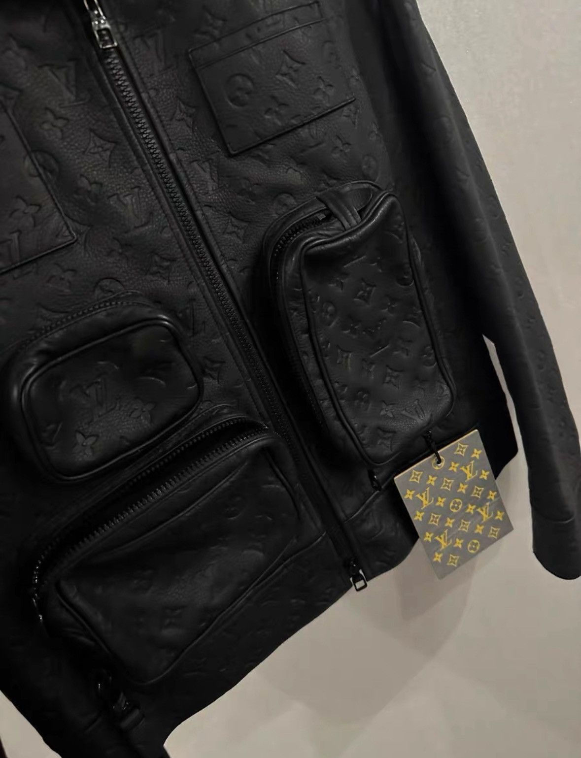 Louis Vuitton Louis Vuitton Black presbyopic tactical leather jacket 2501 Size US M / EU 48-50 / 2 - 2 Thumbnail