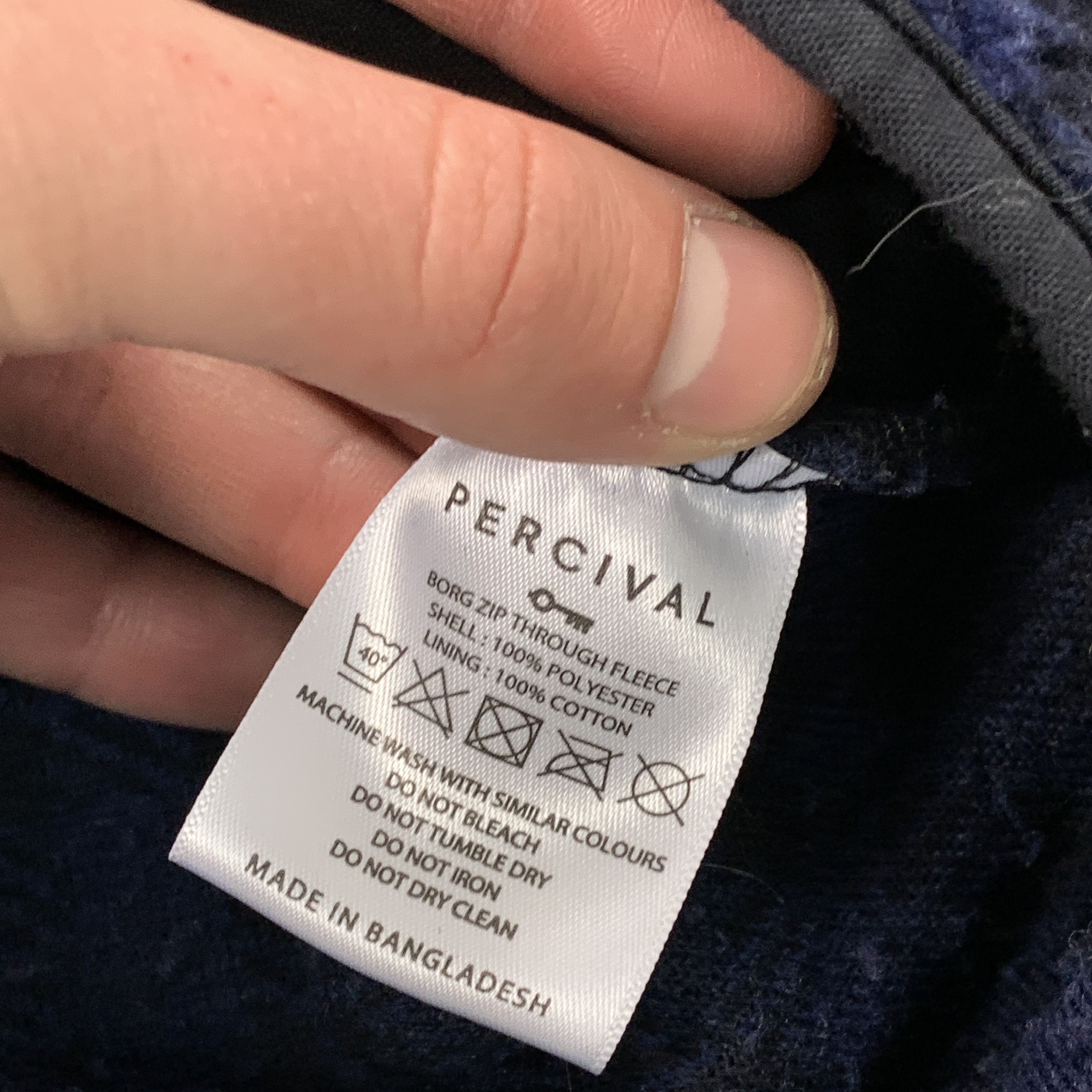 Percival Percival Teddy Fleece Plaid Checkered Blue Jacket Size US XL / EU 56 / 4 - 8 Thumbnail