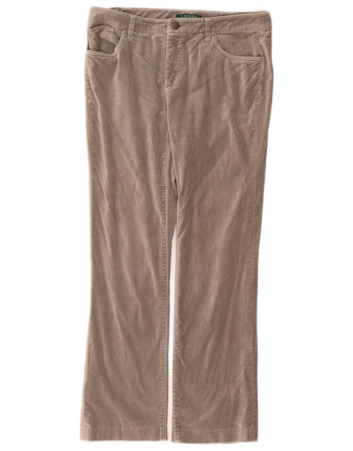 Ralph Lauren Womens Bootcut Velvet Casual Trousers US 8 Medium W30 L27 Gr Size 27" / US 4 / IT 40 - 1 Thumbnail