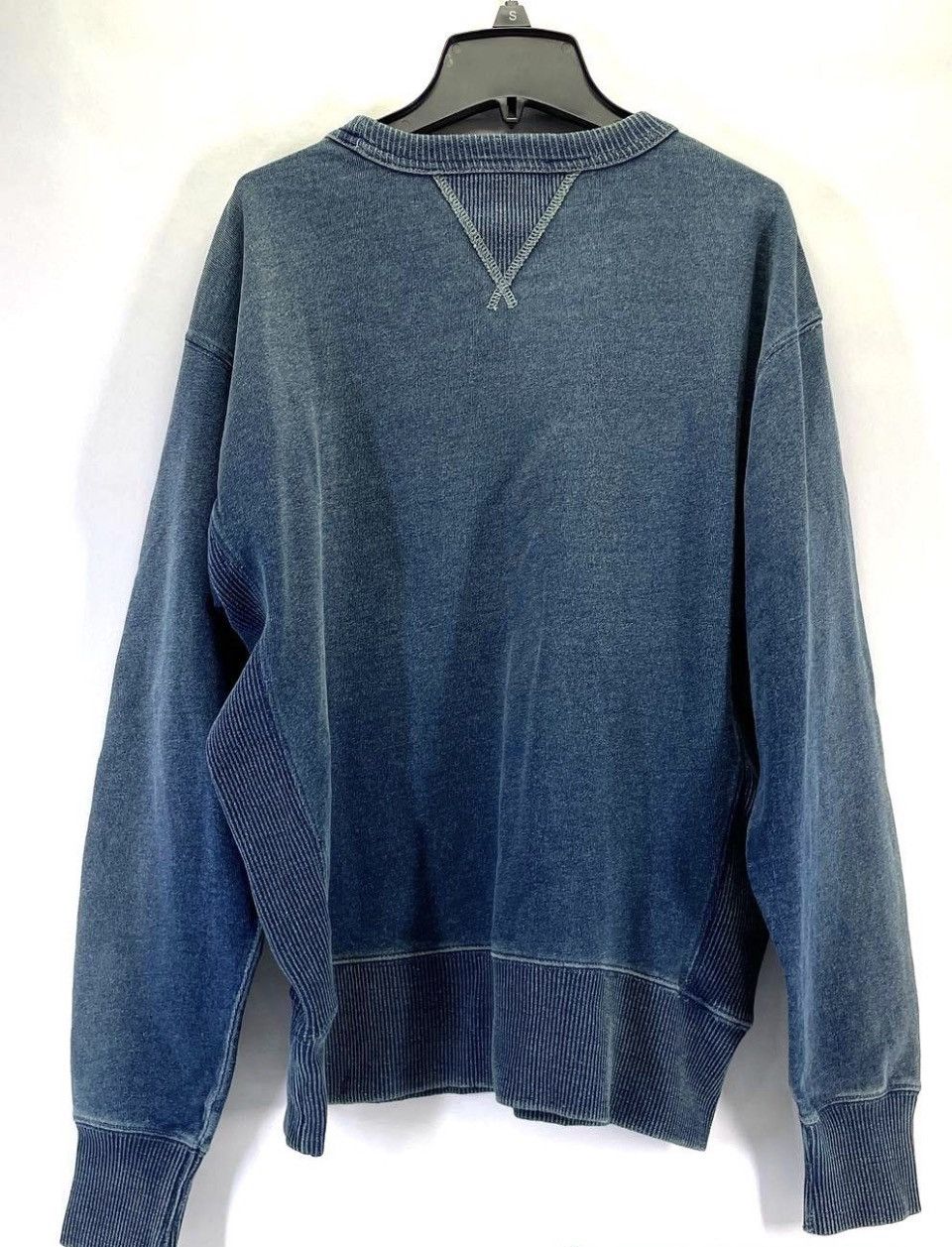 RRL Ralph Lauren RRL Indigo French Terry Sweatshirt NWT Vintage Wash Logo L Size US L / EU 52-54 / 3 - 3 Thumbnail