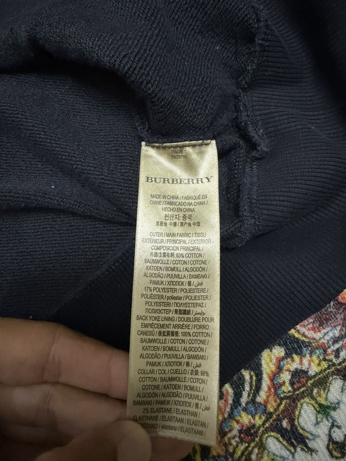 Burberry Burberry Sweatshirt Embroidered Logo Size US L / EU 52-54 / 3 - 4 Thumbnail