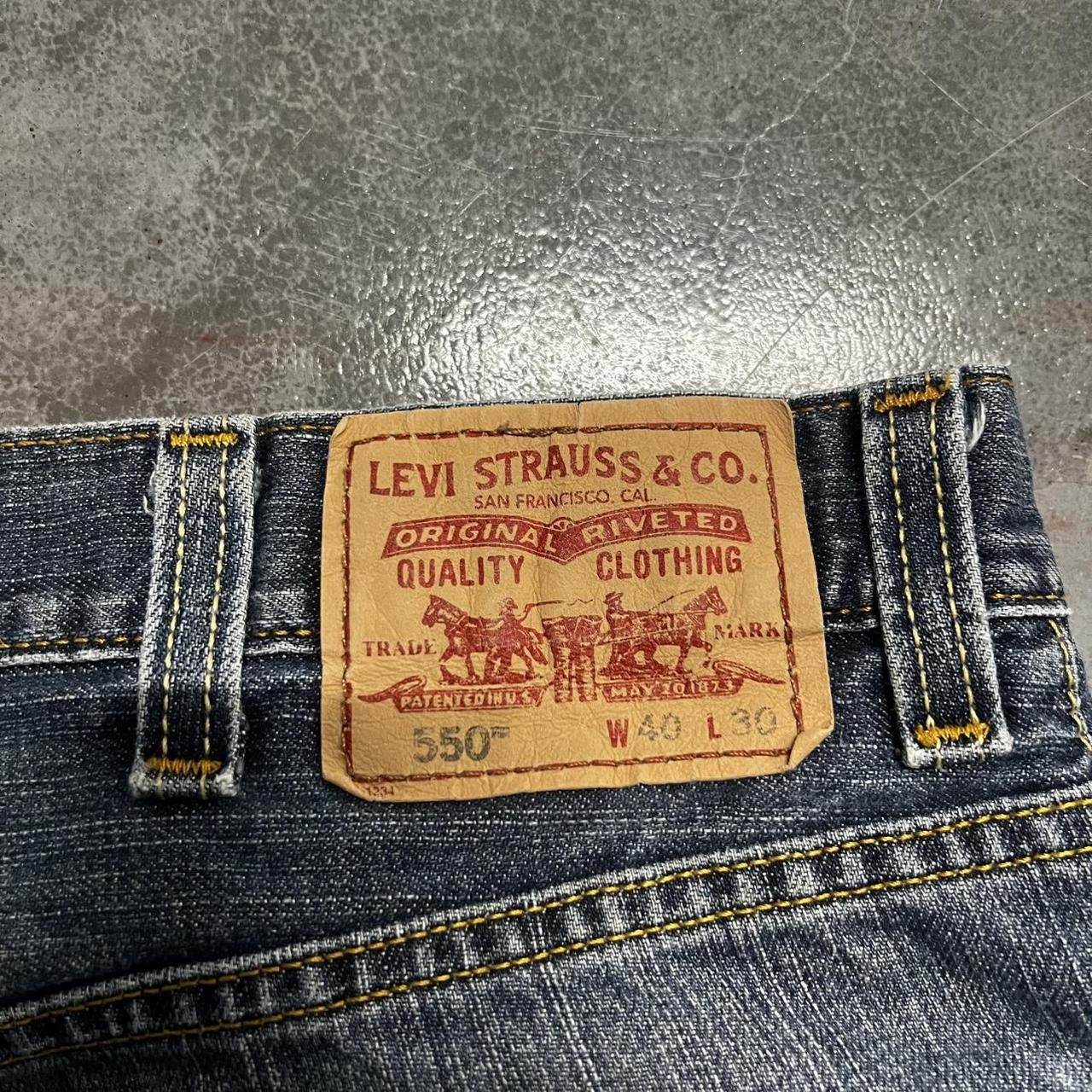 Levi's × Vintage Vintage Y2K Baggy Levis Skater Style Dark Wash Denim Jeans! Size US 40 / EU 56 - 8 Thumbnail