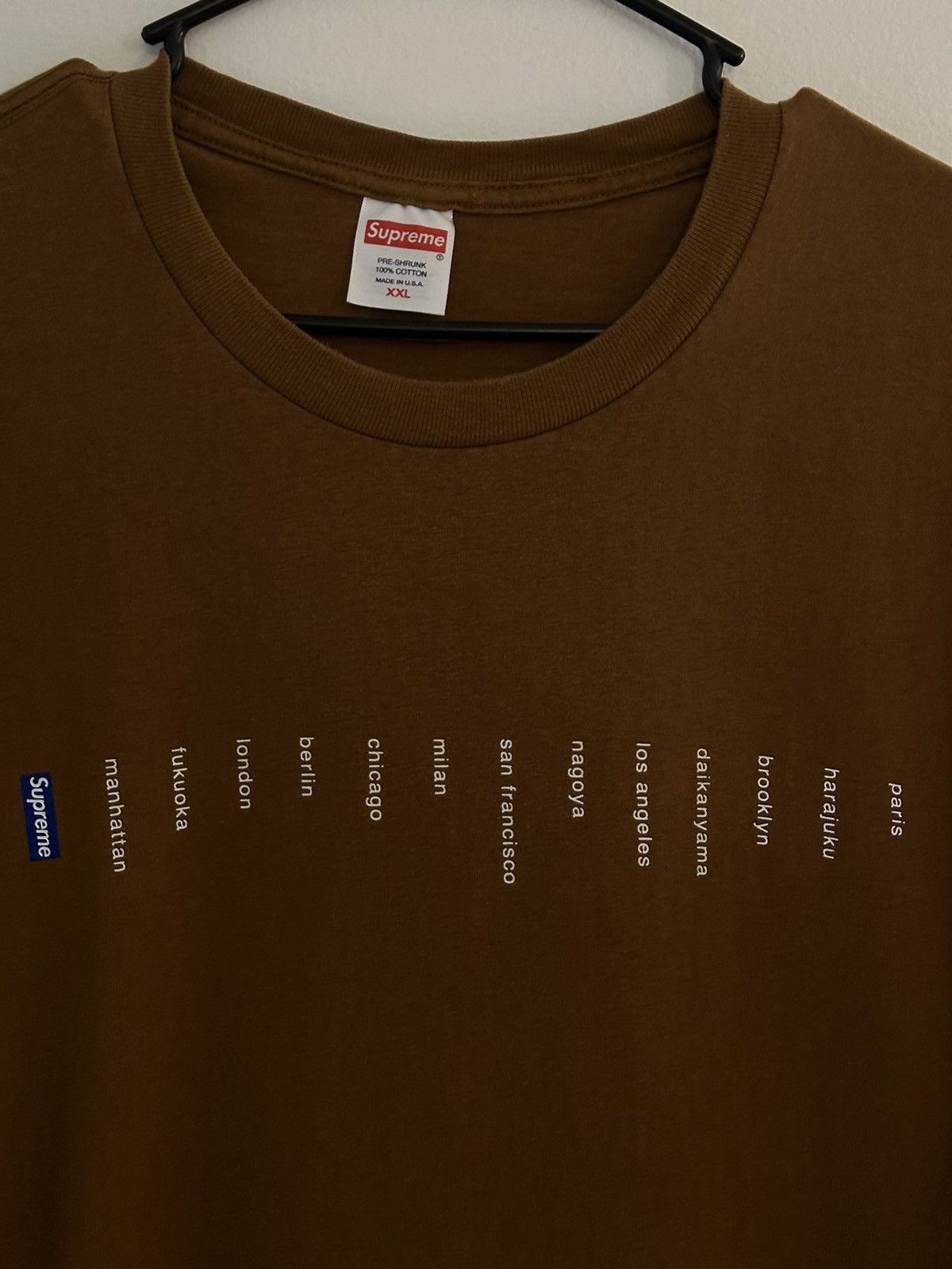 Supreme Supreme Location Tee Size US XXL / EU 58 / 5 - 2 Thumbnail