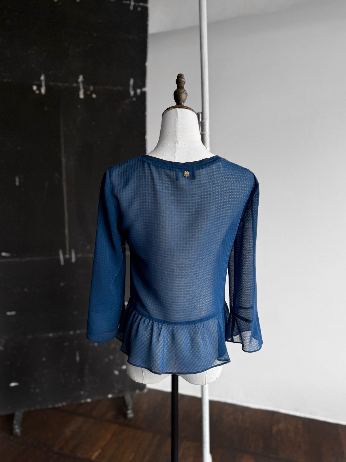 Designer × Liu Jo Liu Jo Womens Premium Blue Lightweight Blouse Top 3/4 Sleeve Size S / US 4 / IT 40 - 2 Thumbnail
