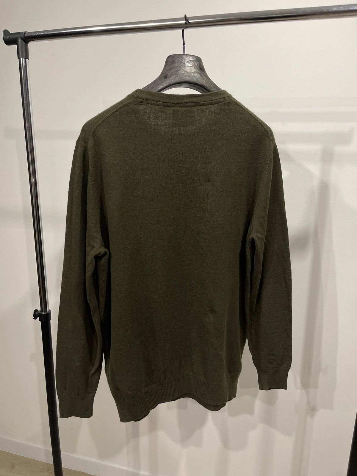 Lyle & Scott Lyle & Scott Wool Jumper XL Olive Green Knitted Sweater Size US XL / EU 56 / 4 - 3 Thumbnail