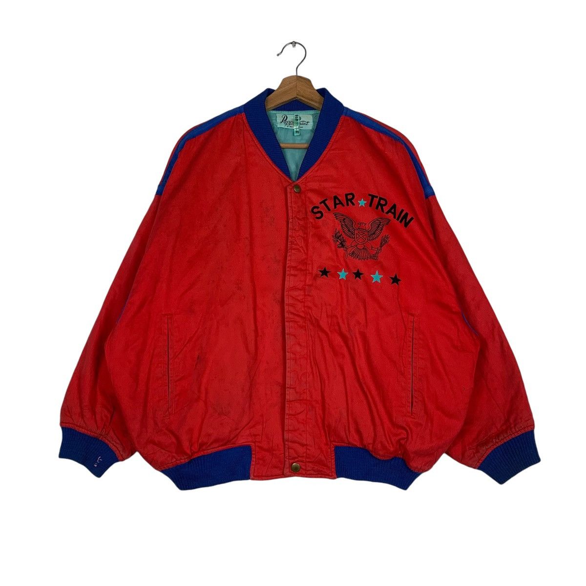 Japanese Brand Star Train By Mieko Yamasami Bomber Jacket Size US M / EU 48-50 / 2 - 1 Thumbnail