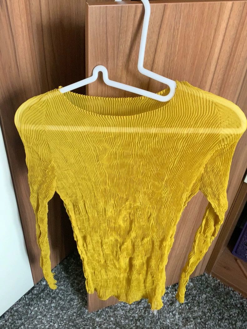 Issey Miyake Issey Miyake Yellow see-through wicker long sleeves Size M / US 6-8 / IT 42-44 - 6 Thumbnail
