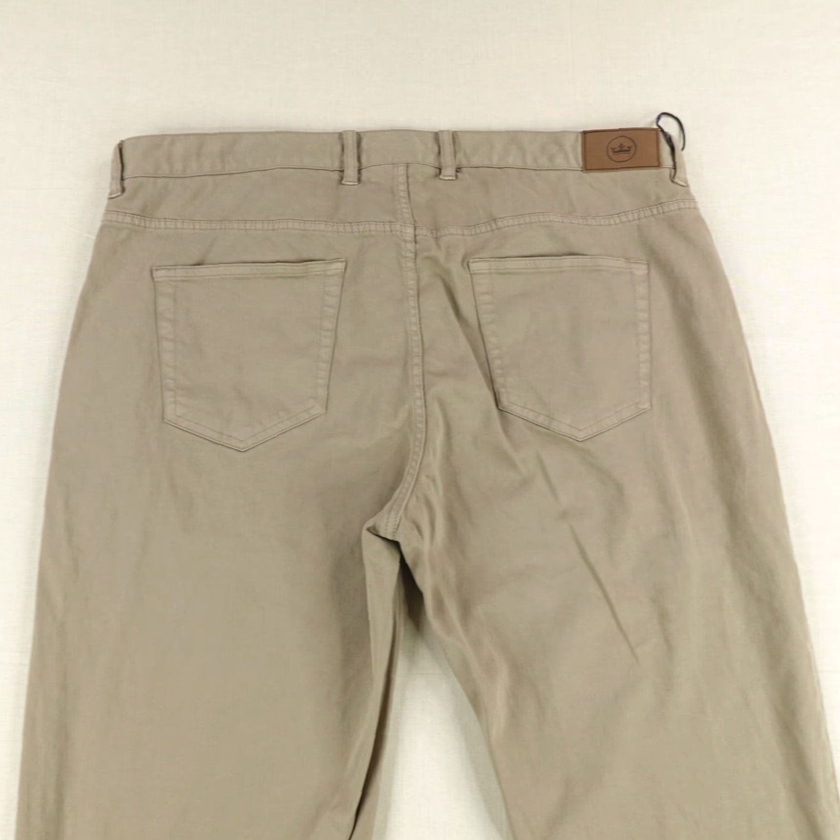 Peter Millar PETER MILLAR Chino Pants Mens 38 Regular Beige Performance Flex Golf Stretch Size US 37 - 5 Thumbnail