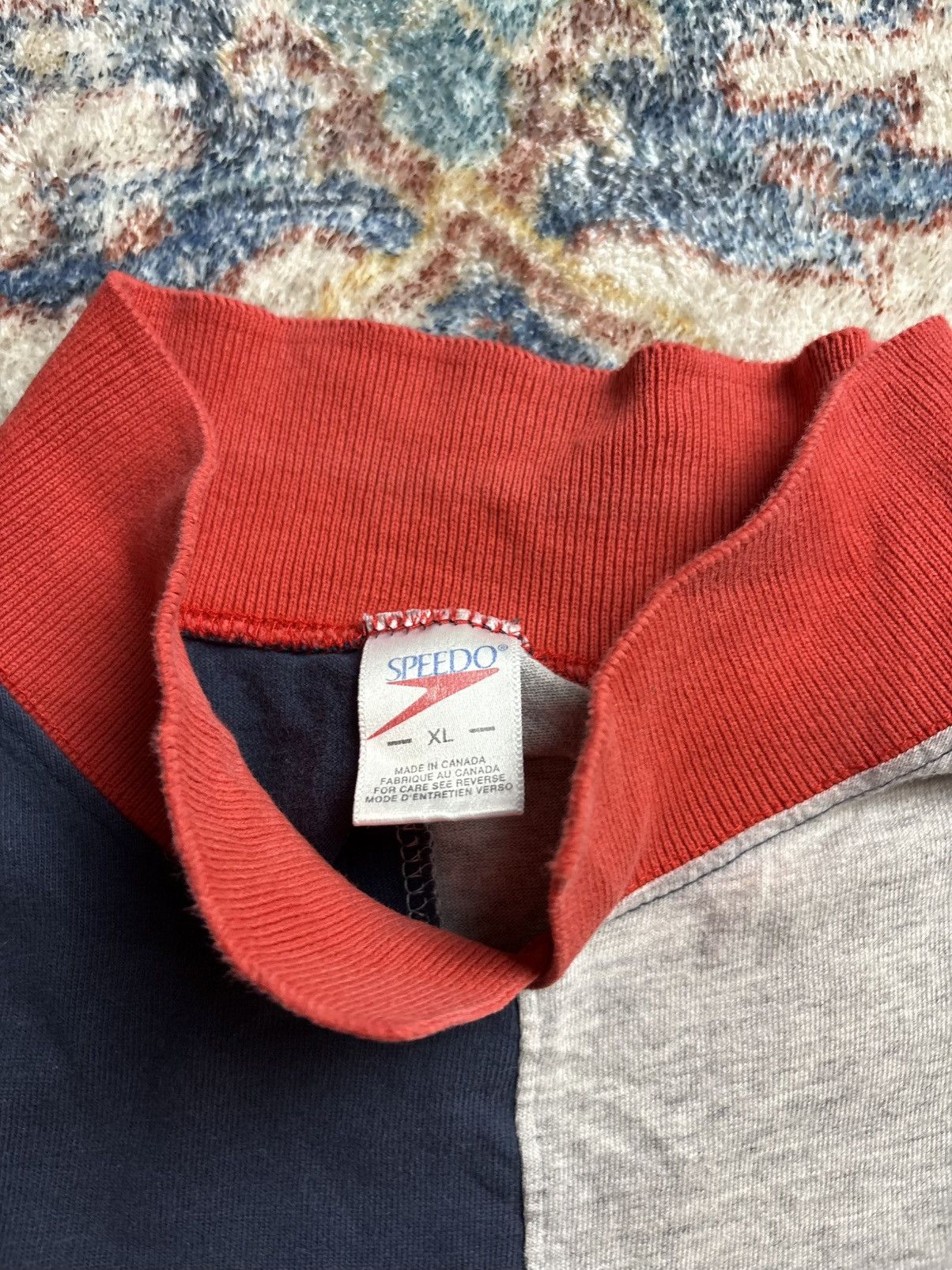 Vintage Vintage Speedo Colour Blocked Long Sleeve T-shirt Size XL Size US XL / EU 56 / 4 - 3 Thumbnail