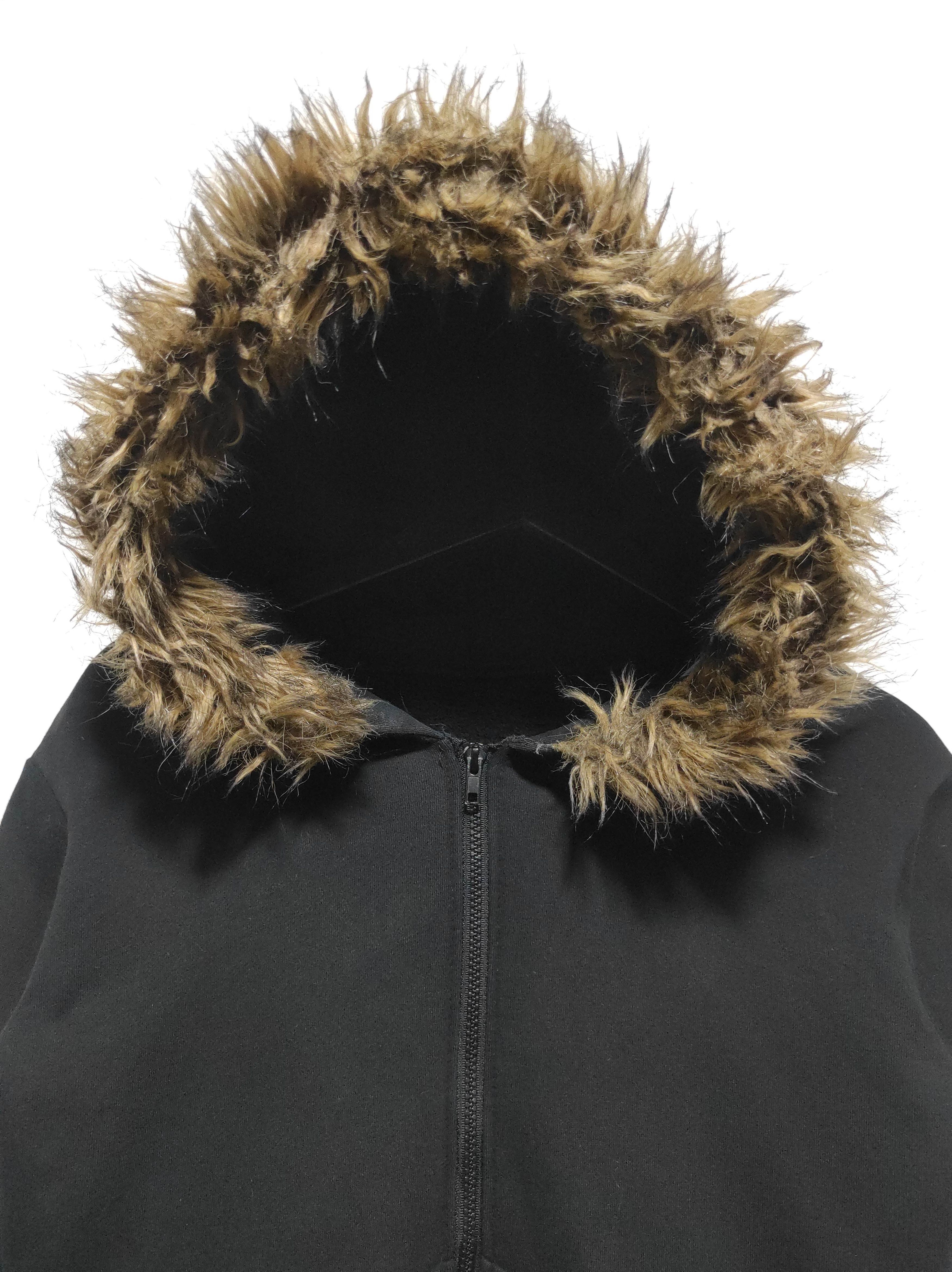 Japanese Brand Black Zipper Fur Hoodie IfSixWasNine LGB style Size US S / EU 44-46 / 1 - 3 Thumbnail