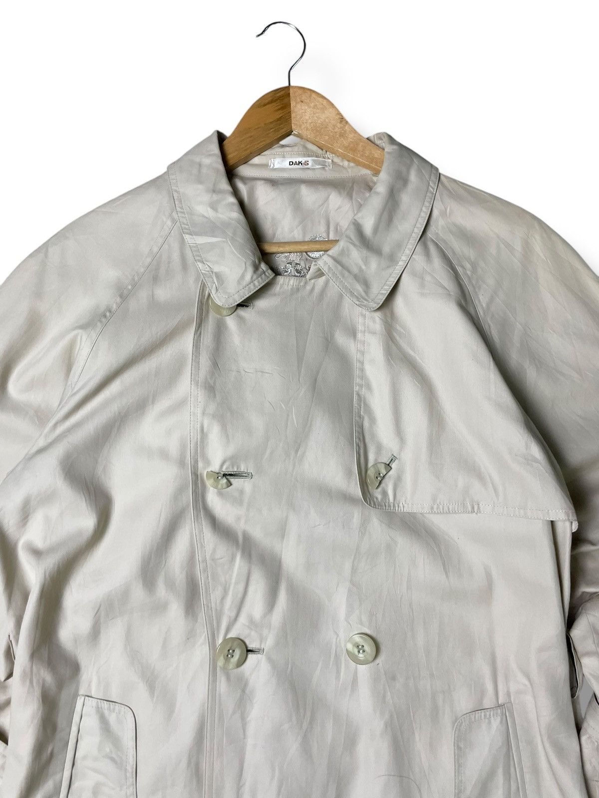 Designer × Japanese Brand × Vintage Daks Double Breasted Long Trenchcoat (54) Size US S / EU 44-46 / 1 - 9 Thumbnail
