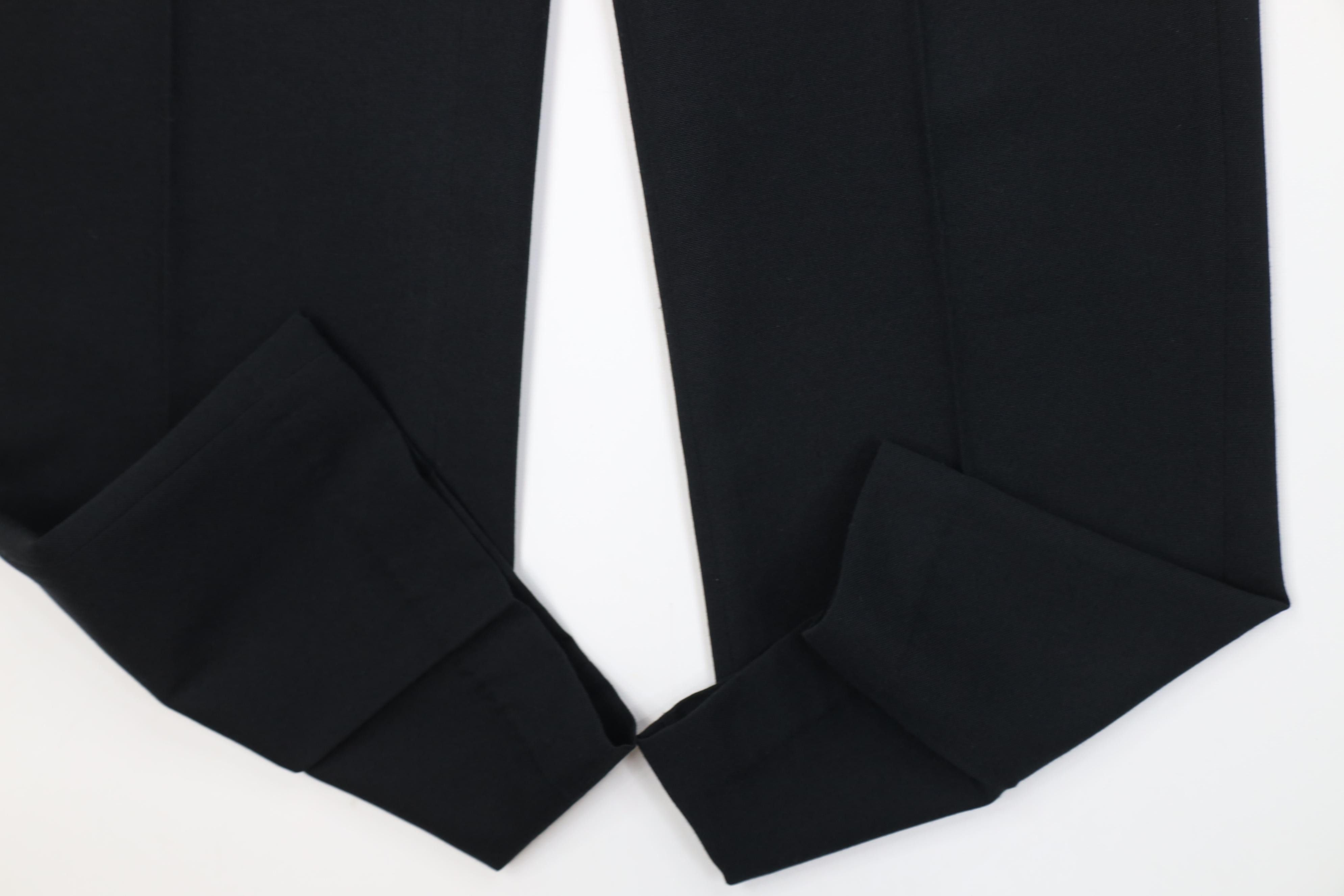 Vintage Vintage 90s Streetwear Knit Wide Leg Chino Pants Black USA Size US 34 / EU 50 - 5 Thumbnail