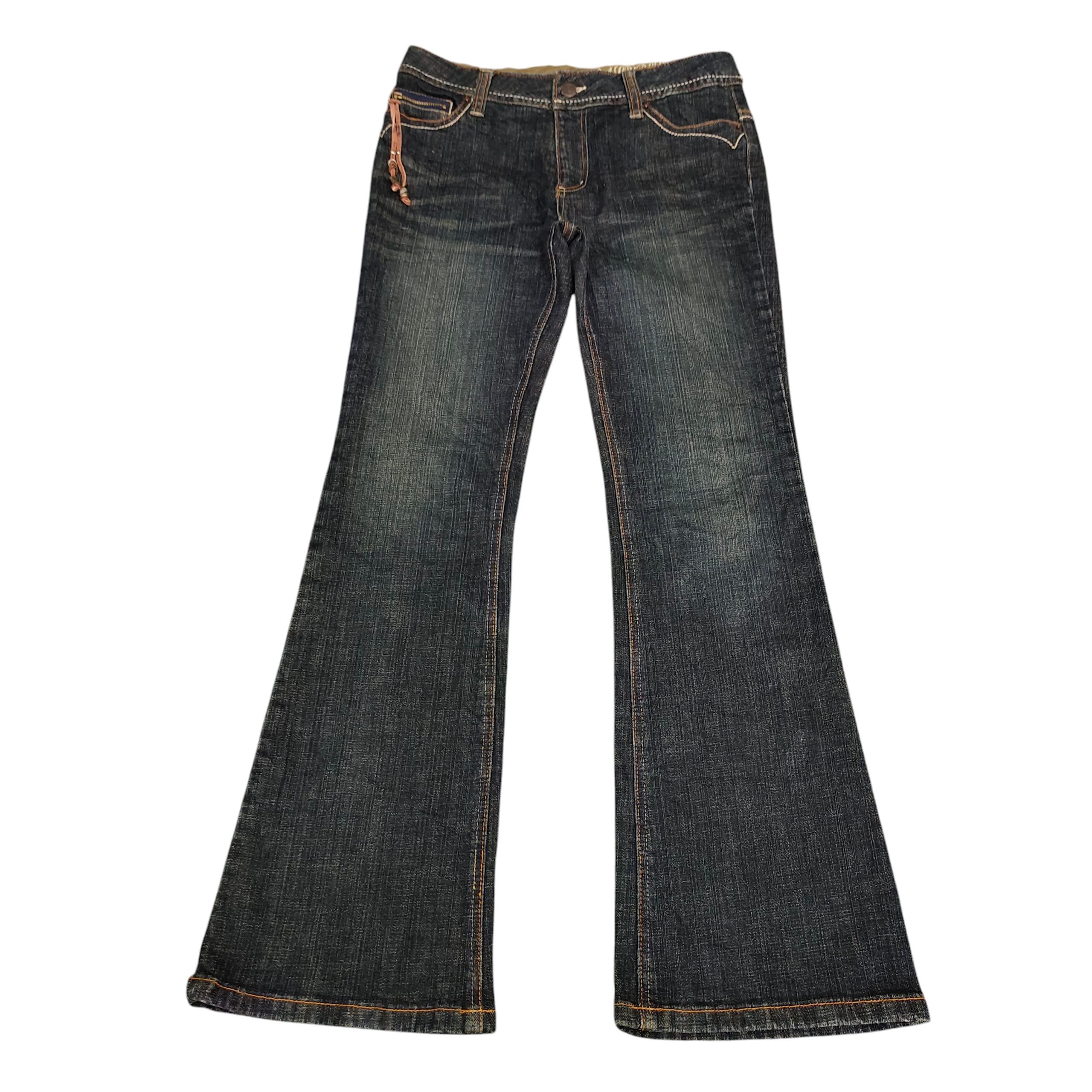 If Six Was Nine Flare Jeans Alpha Cubic Tribal Embroider Distress Bootcut Size US 30 / EU 46 - 8 Thumbnail