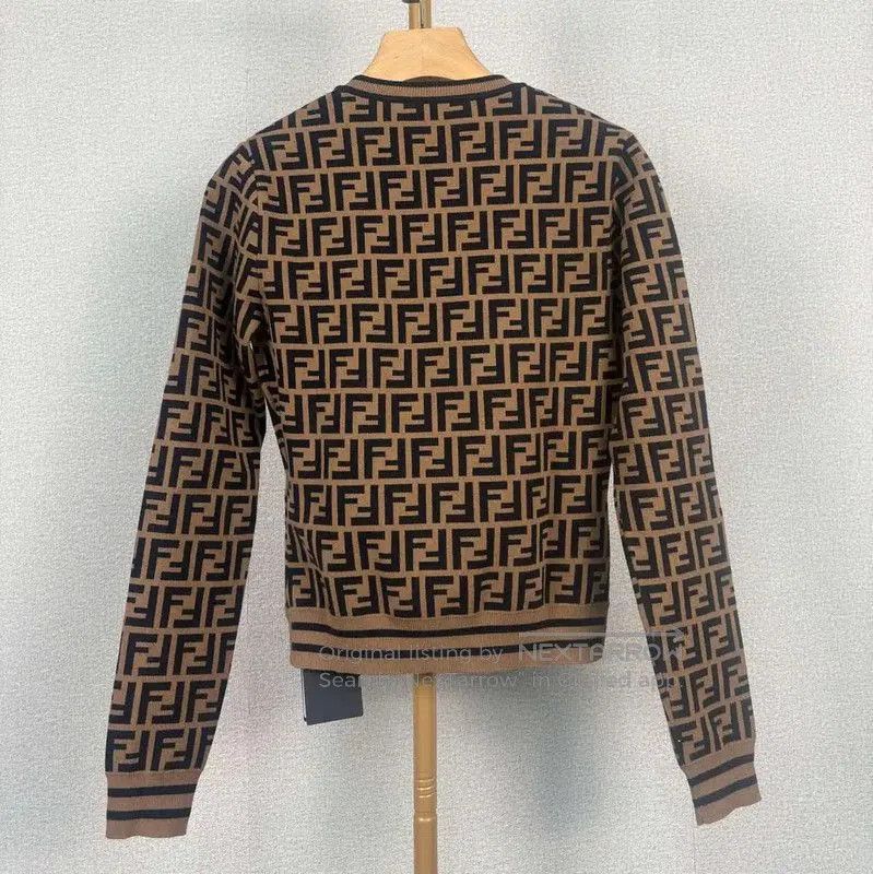 Fendi Fendi Brown Wool Knit Sweater for Women . Size S / US 4 / IT 40 - 2 Thumbnail