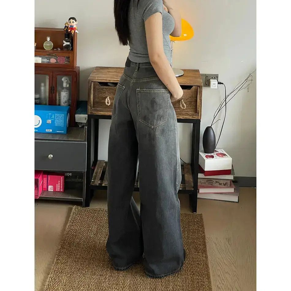 Japanese Brand Retro loose splashed ink straight leg jeans Size US 32 / EU 48 - 2 Thumbnail