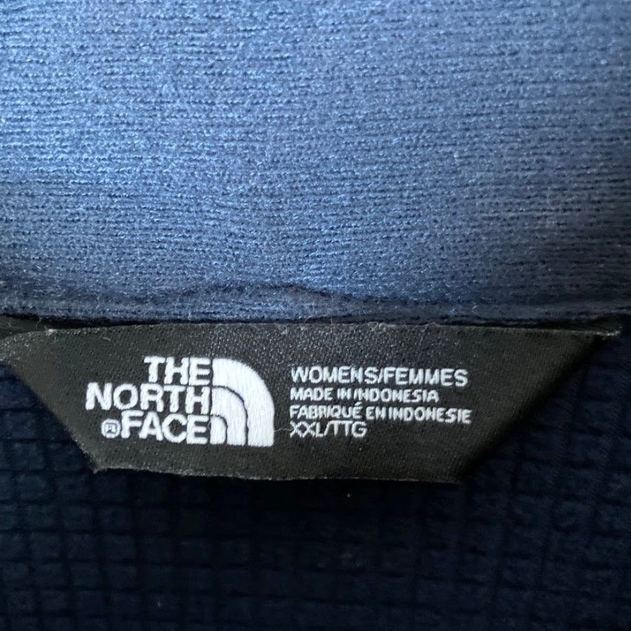The North Face The North Face Womens Sweatshirt Navy Blue 1/4 Zip Mock Long Sleeve XXL Size XXL / US 16-18 / IT 52-54 - 6 Thumbnail