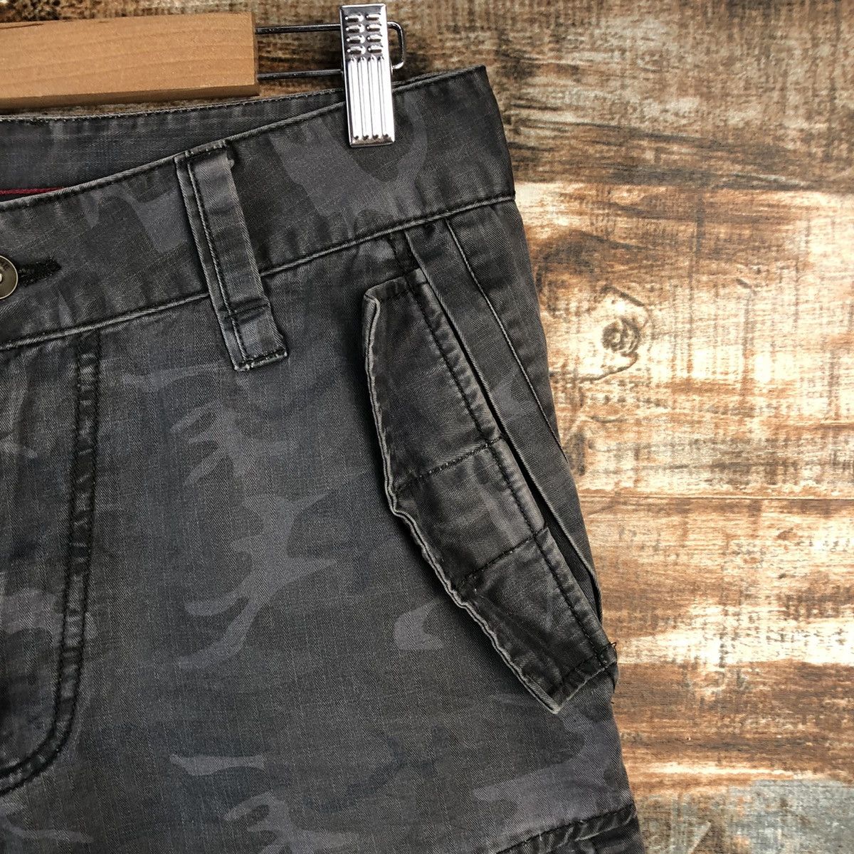 Japanese Brand DL Camo Gray Cargo Military utility Multipocket Pants #C638 Size US 29 - 8 Thumbnail