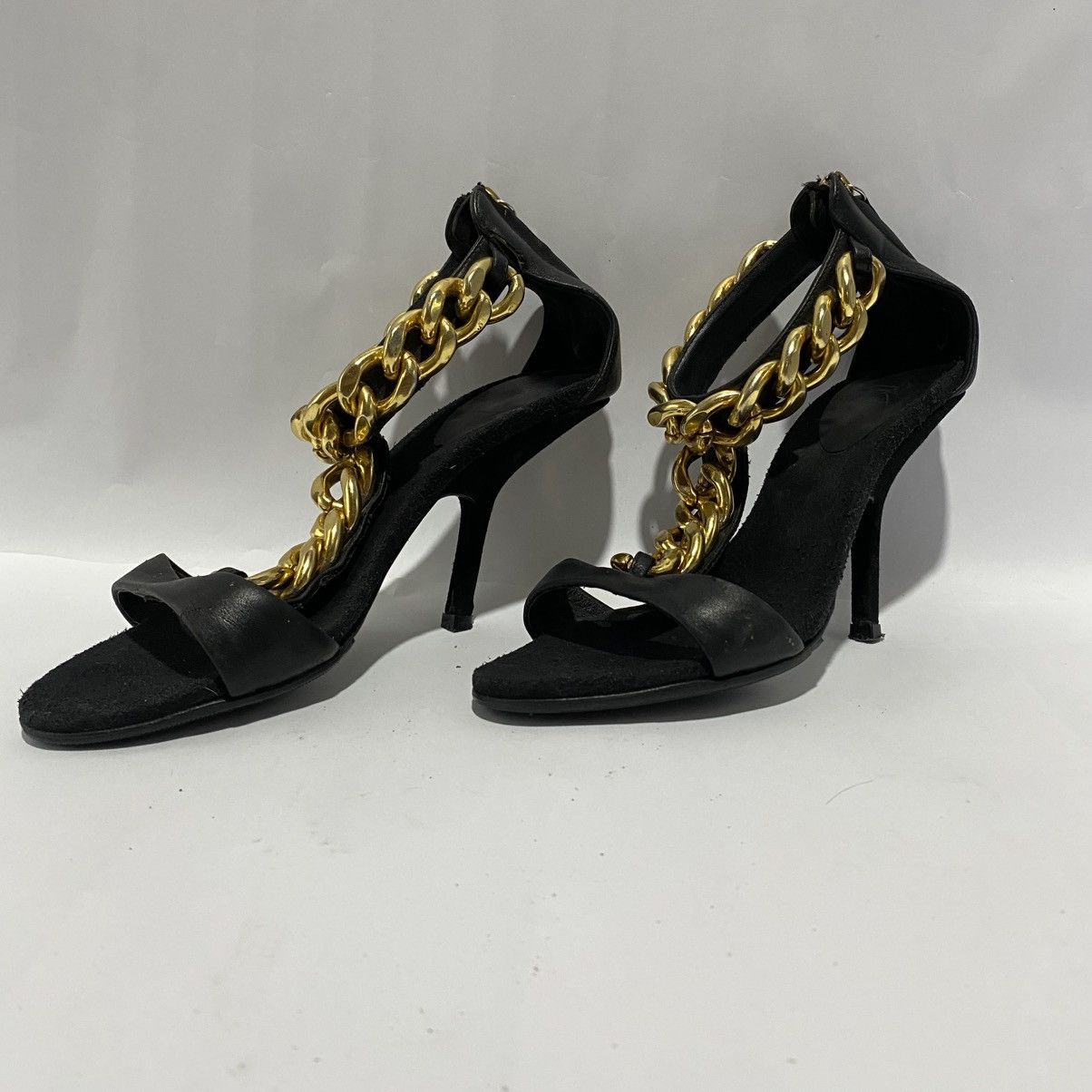 Giuseppe Zanotti Giuseppe Zanotti Gold-Chain Heel Size US 5.5 / IT 35.5 - 1 Thumbnail