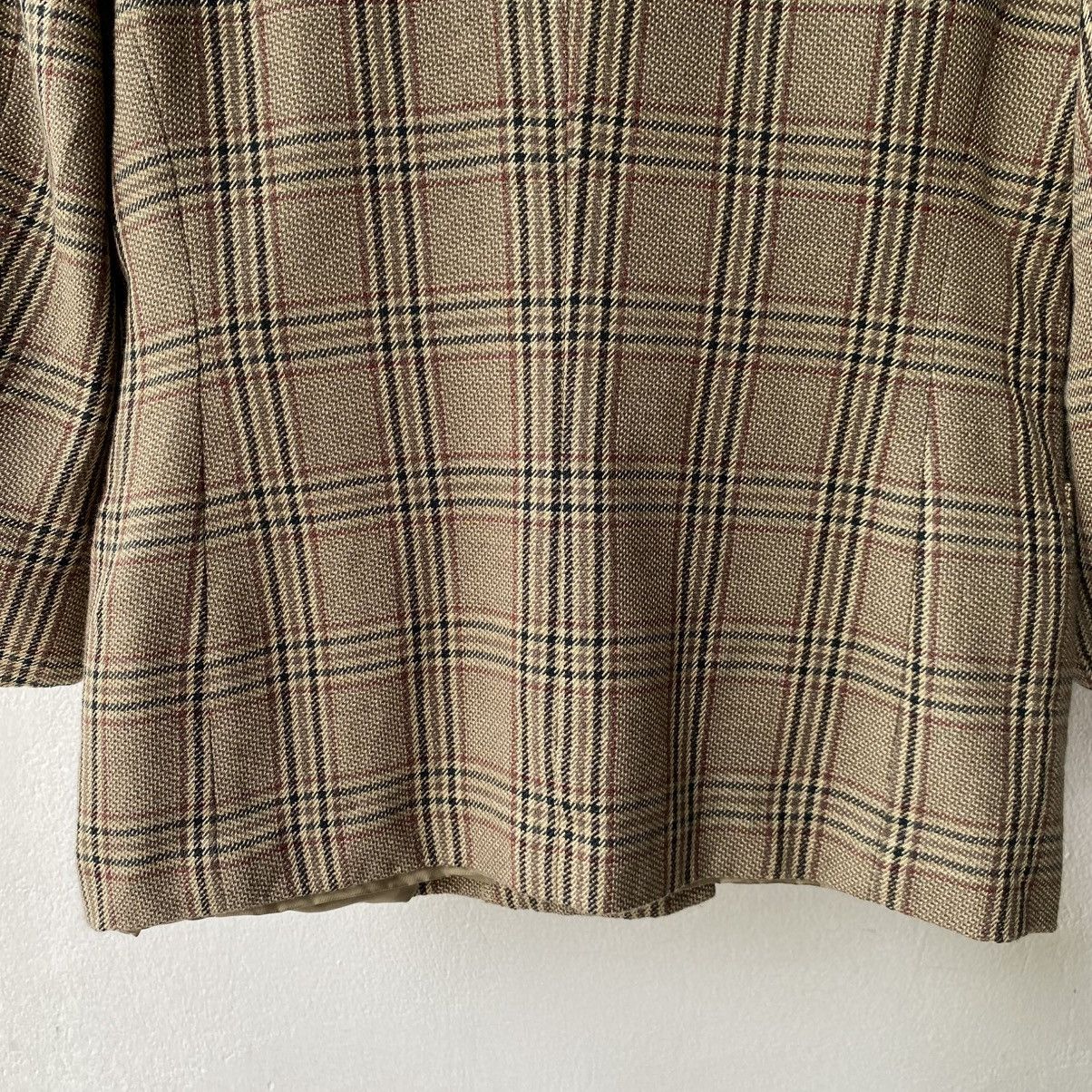 Burberry Burberrys Brown Plaid Double-Breasted Blazer Size L / US 10 / IT 46 - 7 Thumbnail