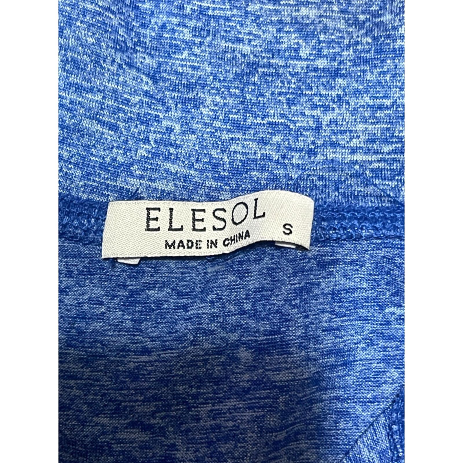 Vintage ELESOL Shirt Women’s Size Small Blue Long Sleeve 1/4 Zip Up Pullover Casual Modern Size S / US 4 / IT 40 - 6 Thumbnail