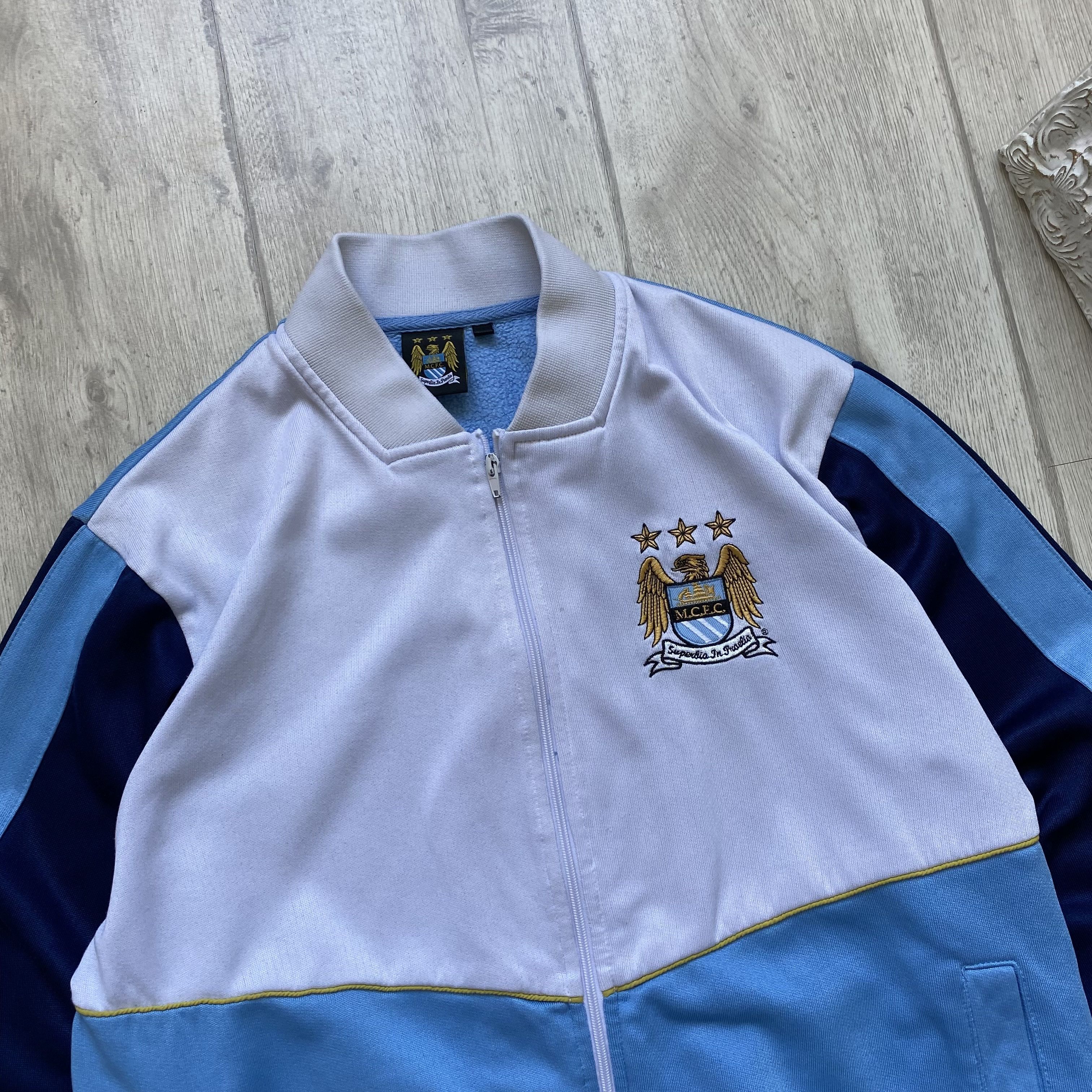 Umbro Vintage 90s Manchester City Retro Track Jacket Top Blokcore Size US S / EU 44-46 / 1 - 3 Thumbnail