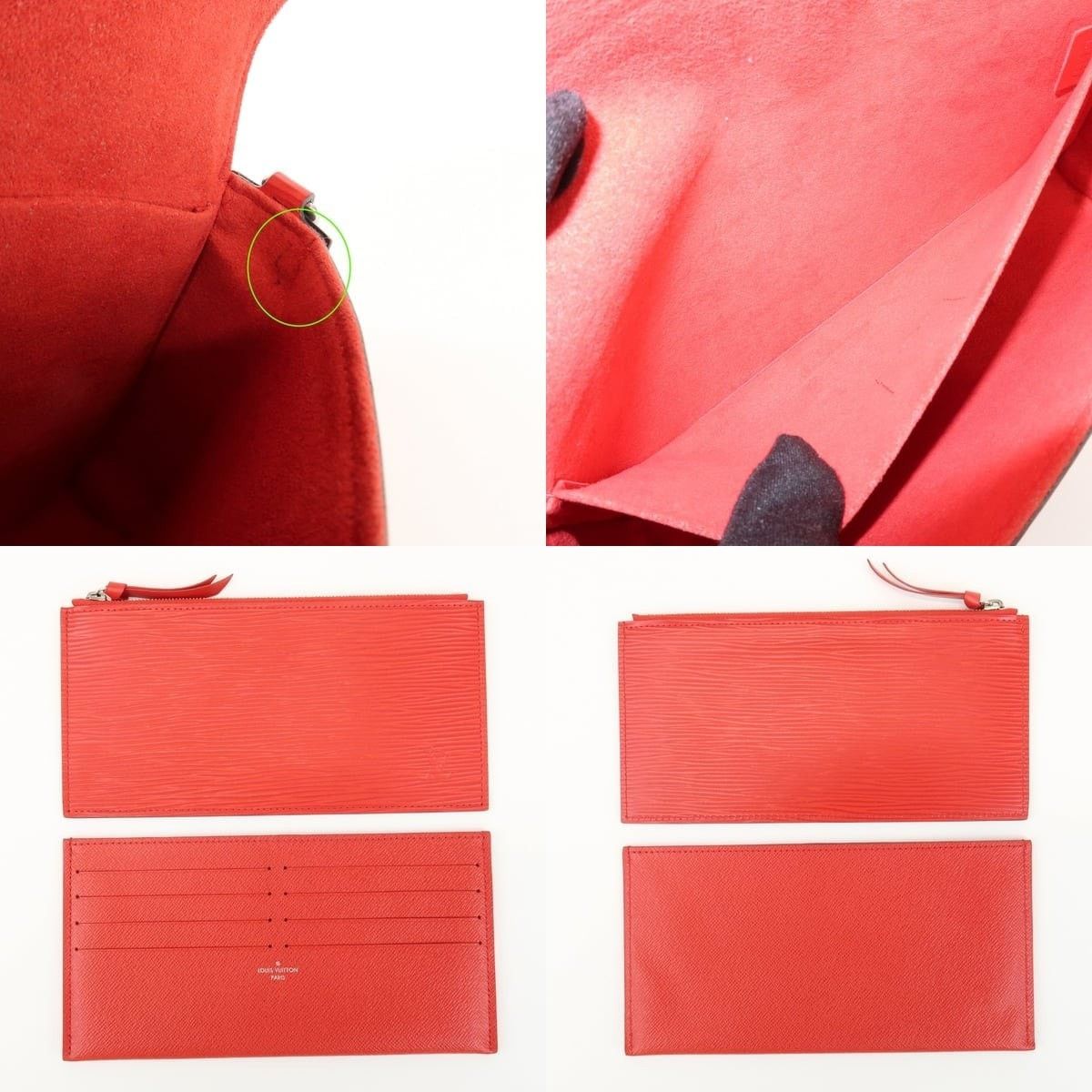 Louis Vuitton Louis Vuitton Epi Pochette Felicie Chain Wallet Red Size ONE SIZE - 6 Thumbnail