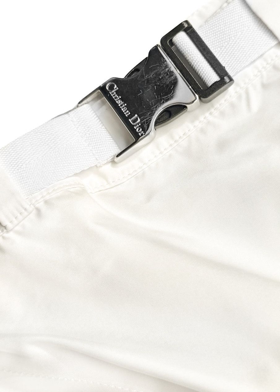 Dior Dior White Utility Belted Rear-Pleated Mini Skirt Size 30" / US 8 / IT 44 - 5 Thumbnail