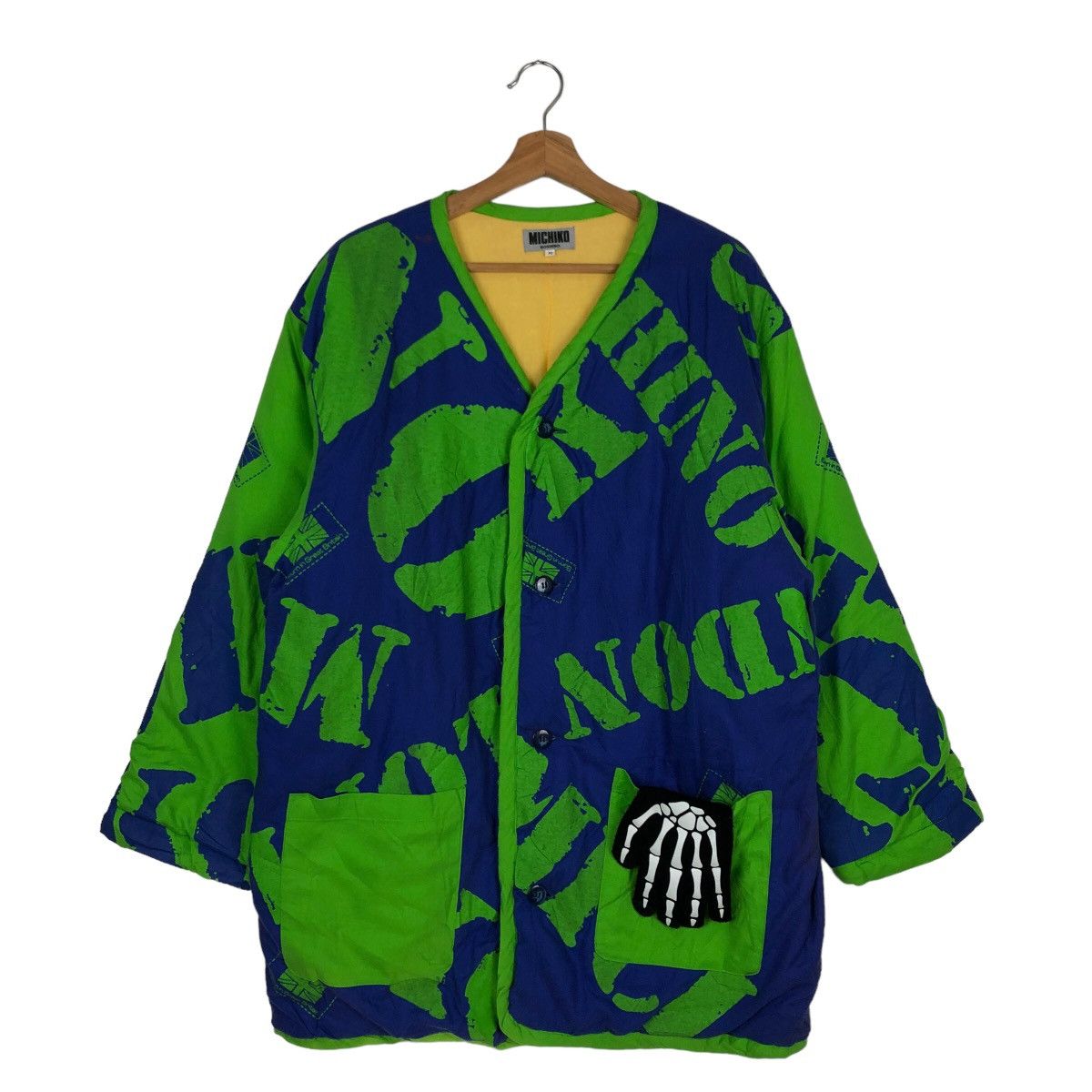Japanese Brand 🔥VINTAGE WOOL JACKET MICHIKO KOSHINO OVER PRINT Size US M / EU 48-50 / 2 - 1 Thumbnail