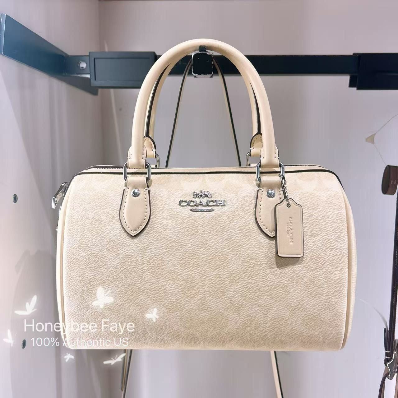Coach Rowan Satchel Bag In Signature Canvas CV961 Size ONE SIZE - 2 Thumbnail