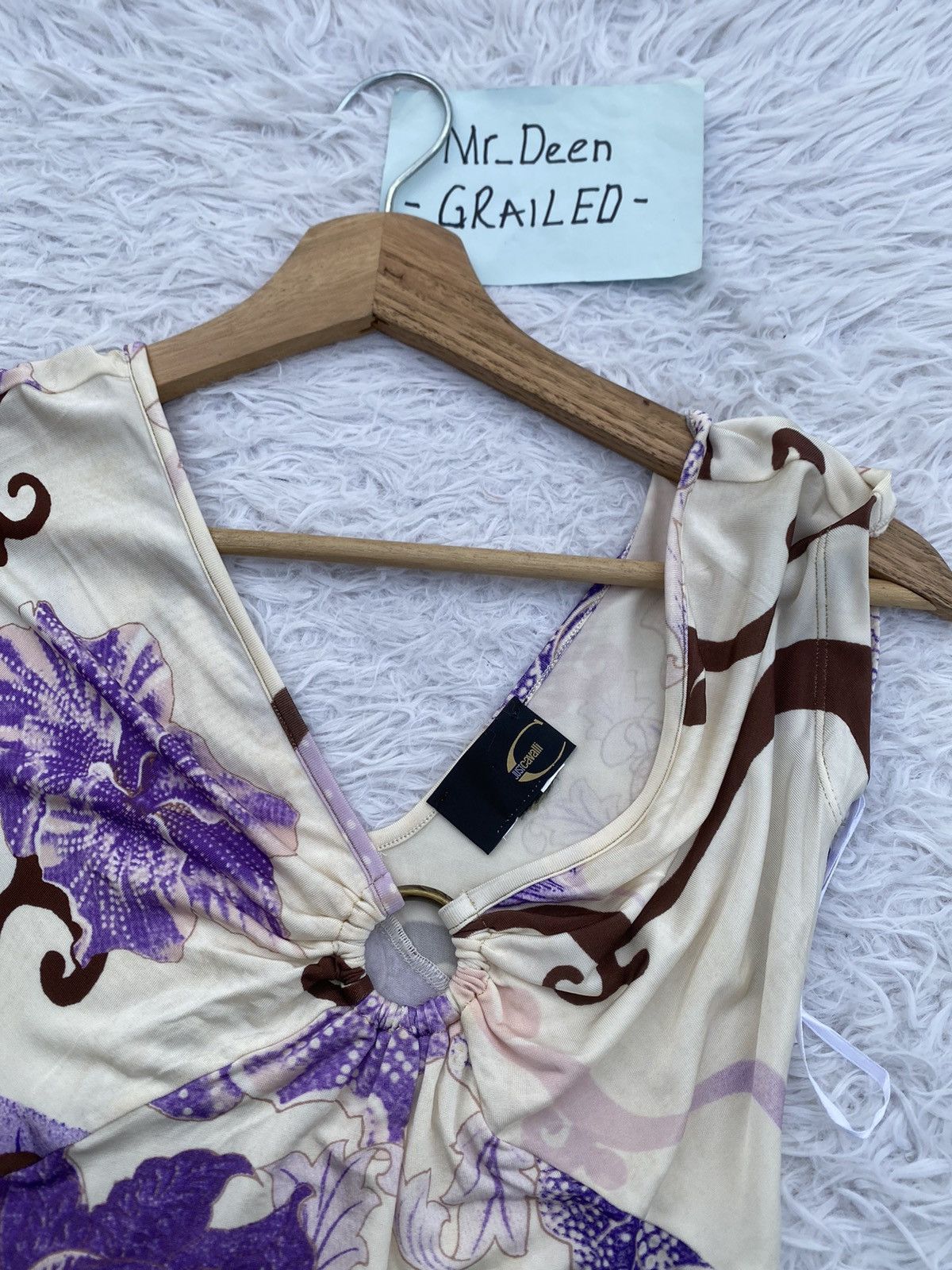 Just Cavalli Rare Just Cavalli Floral Sleeveless Top Size XS / US 0-2 / IT 36-38 - 8 Thumbnail