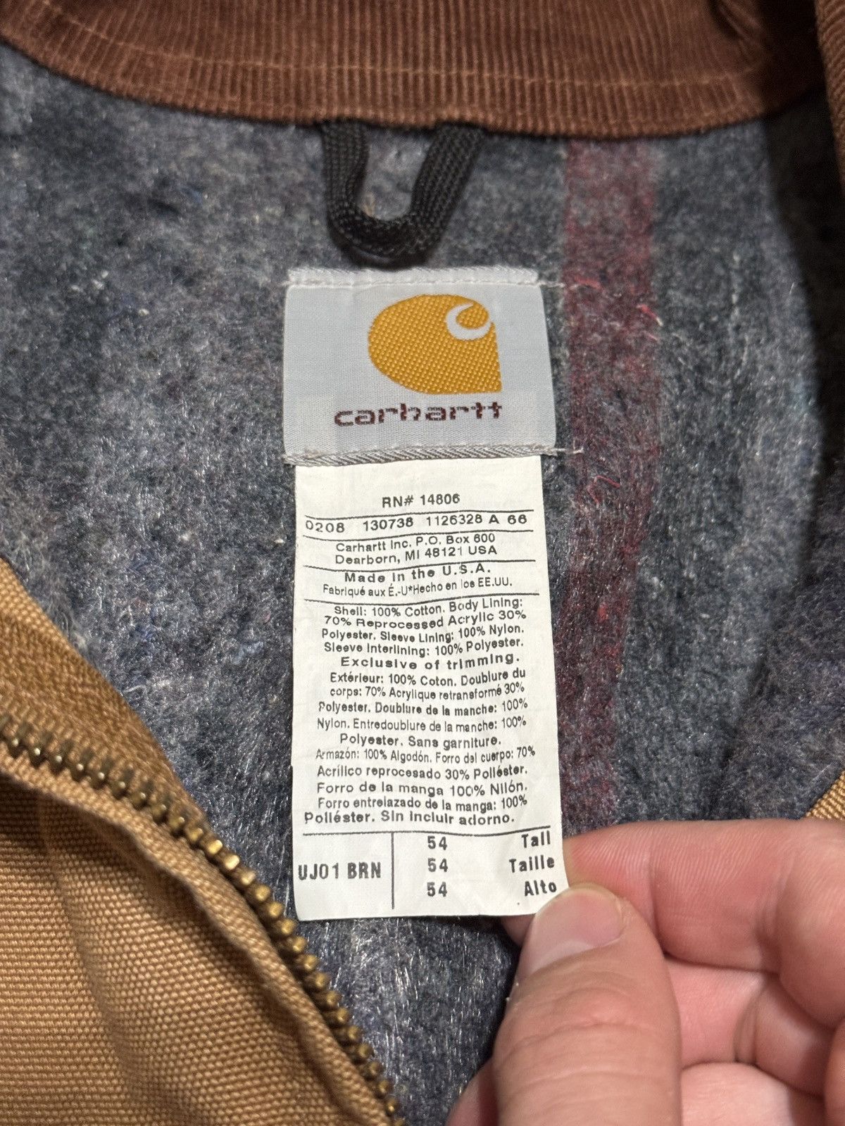 Carhartt Vintage 90s Carhartt J01 Detroit Ruger 54 XXL Tall Jacket Size US XXL / EU 58 / 5 - 2 Thumbnail