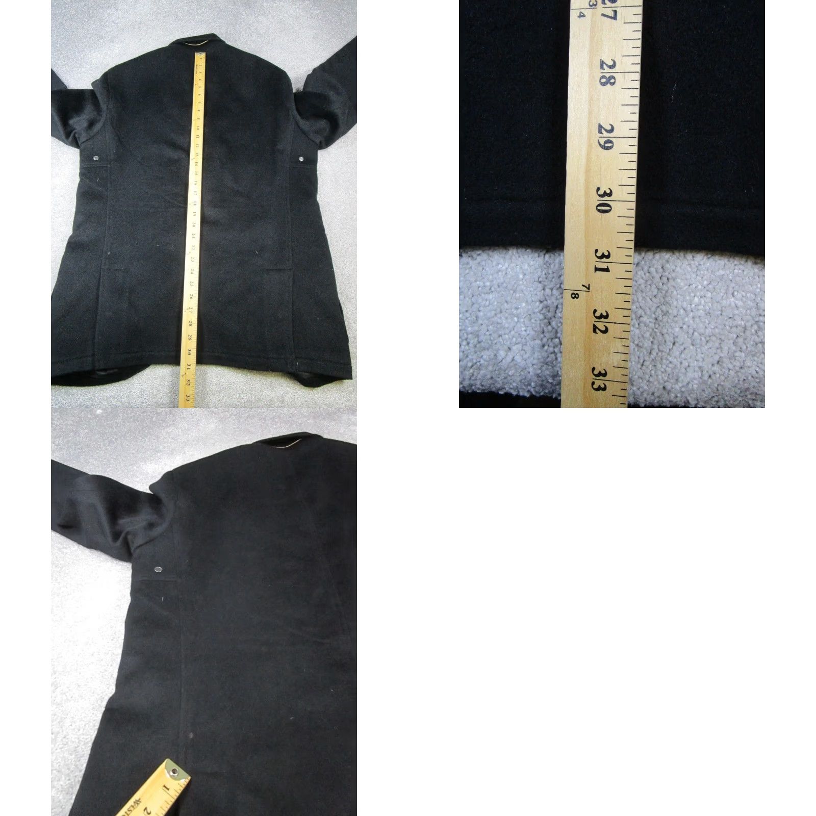 Peter Millar Peter Millar Coat Womens Large Black Golf Cashmere Wool *Logo Size L / US 10 / IT 46 - 8 Thumbnail