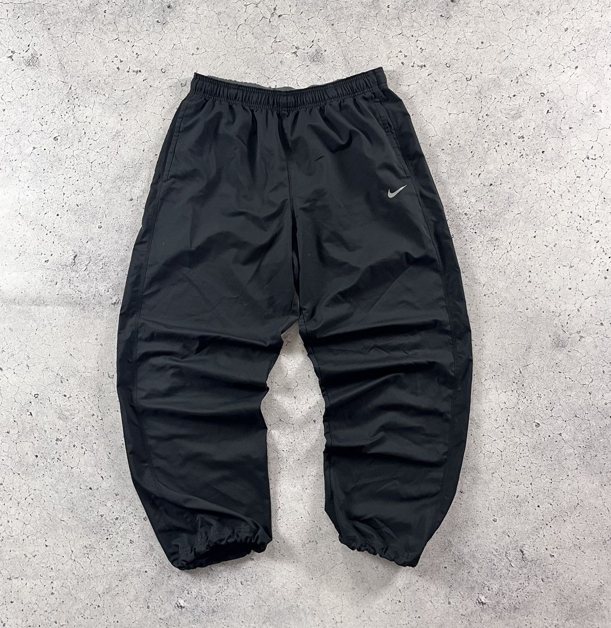 Nike × Vintage Nike Vintage Track Baggy Y2K Drill Streetwear Pants Dri Fit Size US 36 / EU 52 - 1 Thumbnail