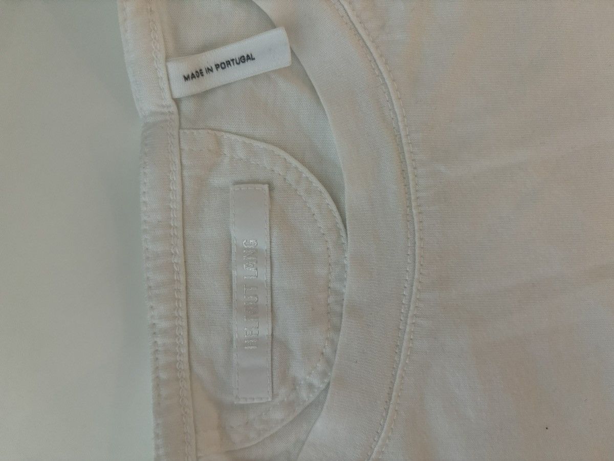 Helmut Lang White Blank Helmut Lang Tee Size US M / EU 48-50 / 2 - 2 Thumbnail