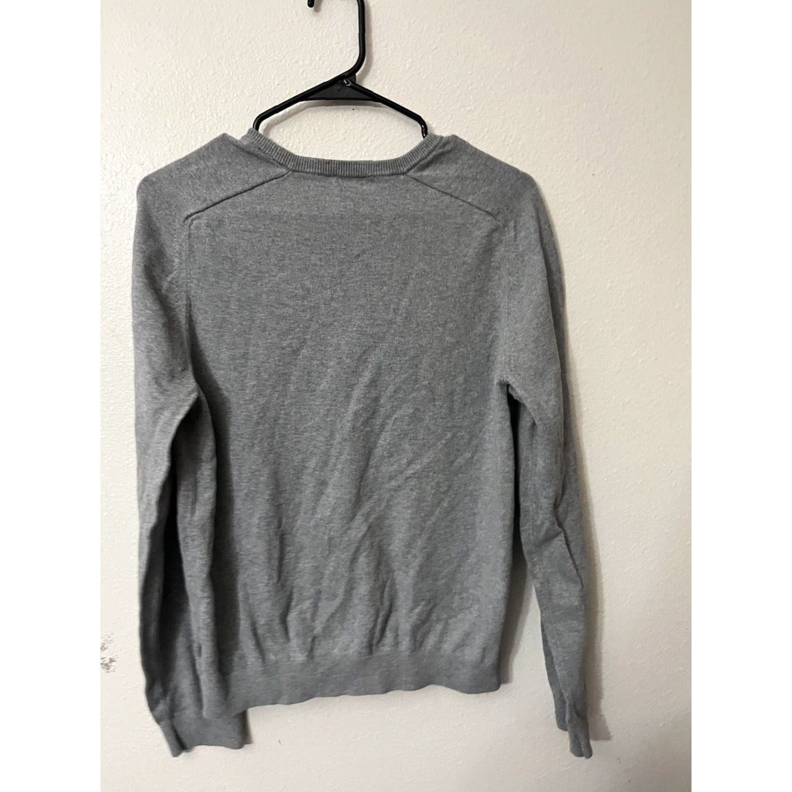 Gap GAP Sweater Mens Medium Gray V Neck Lightweight Cashmere Cotton Long Sleeve Size US M / EU 48-50 / 2 - 2 Thumbnail