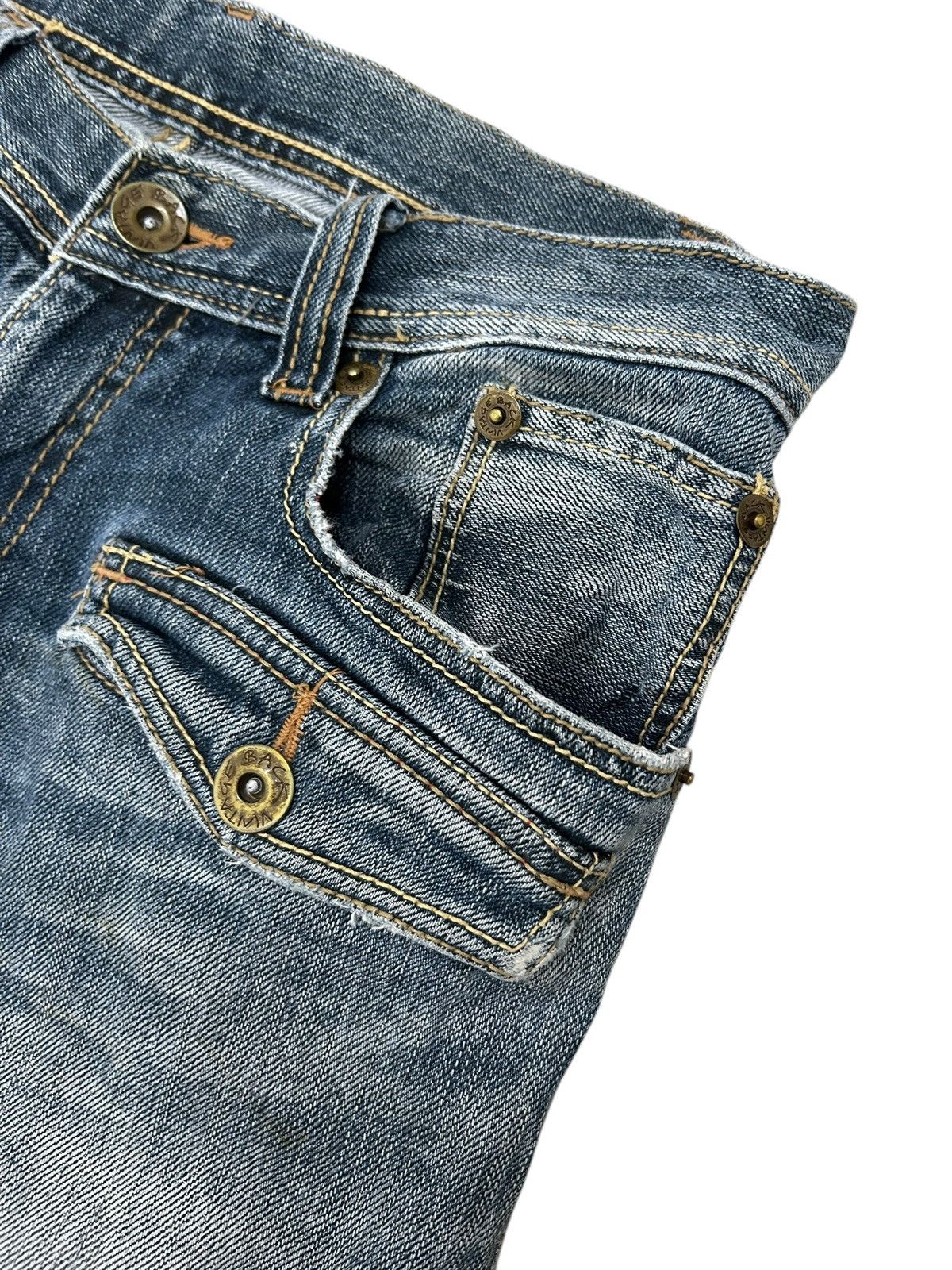 20471120 × GOSTAR DE FUGA × Japanese Brand Back Japan Jean Distressed Light Washed Junya Watanabe Style Size US 29 - 8 Thumbnail