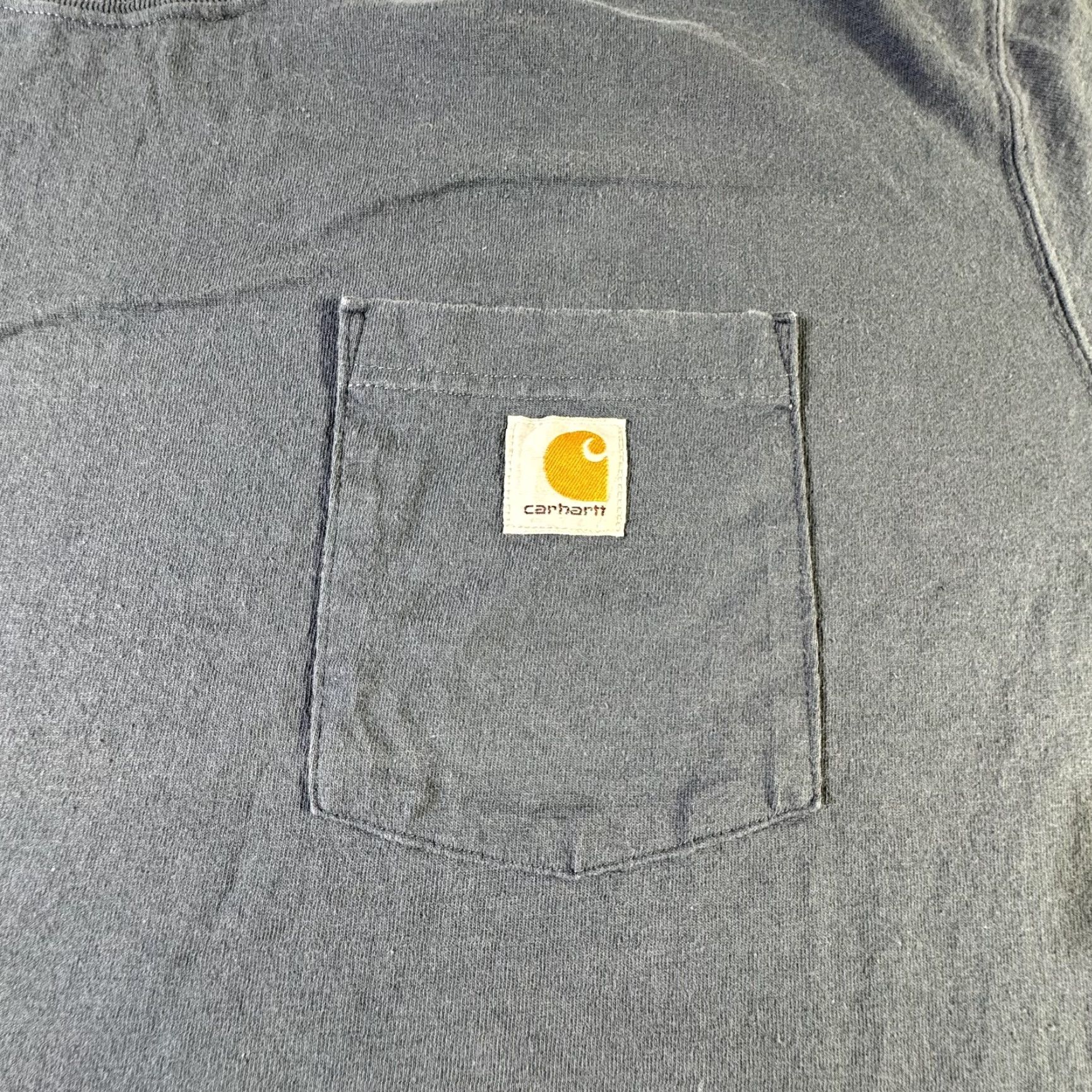 Carhartt VINTAGE Carhartt Shirt Mens 2XL Blue Pocket Tee Original Fit Workwear Heavyweight Size US XXL / EU 58 / 5 - 2 Thumbnail