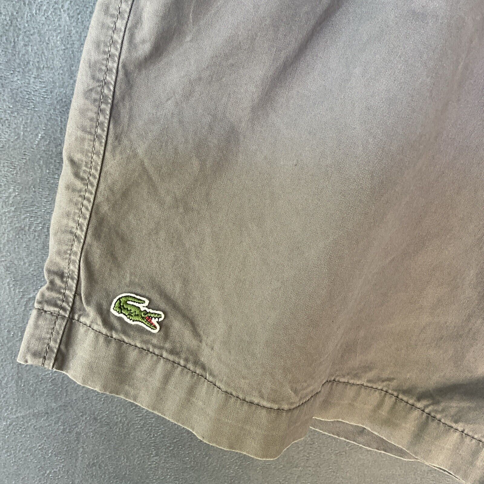 Lacoste Lacoste Shorts Mens US 38 Classic Fit Chino Gray Cotton Twil Size US 38 / EU 54 - 3 Thumbnail