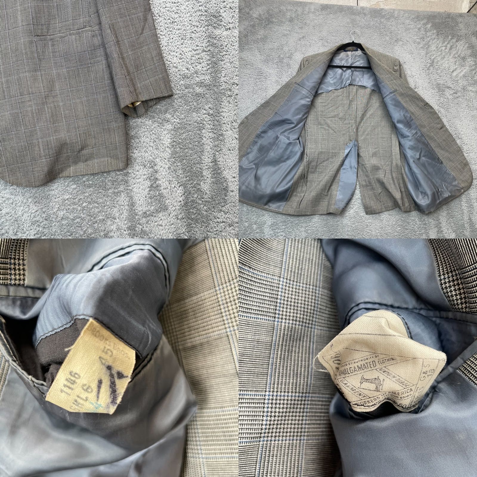 Brooks Brothers 2. The new title focuses on most important selling points and keywords: "Vintage Brooks Brothers Jacket", "Regular Gray", "45 Plaid", "Business Size US L / EU 52-54 / 3 - 8 Thumbnail