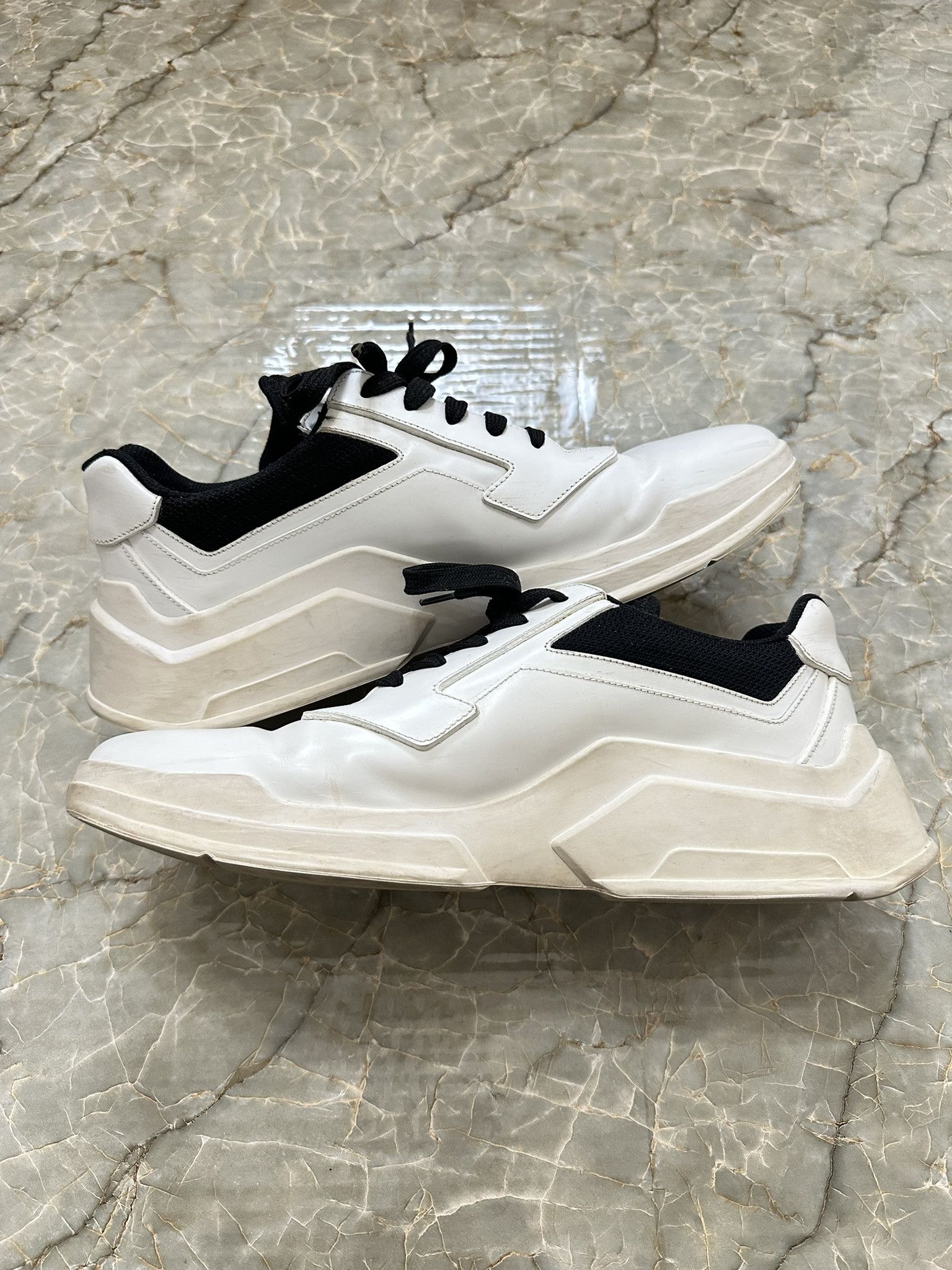 Prada Spazzolato Runway Sneakers Size US 10 / EU 43 - 2 Thumbnail