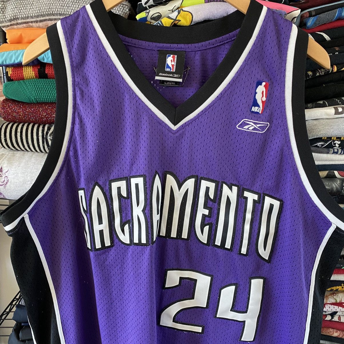 Reebok Vintage Sacramento Kings Basketball Jersey #24 Bobby Jackson Size US XL / EU 56 / 4 - 2 Thumbnail