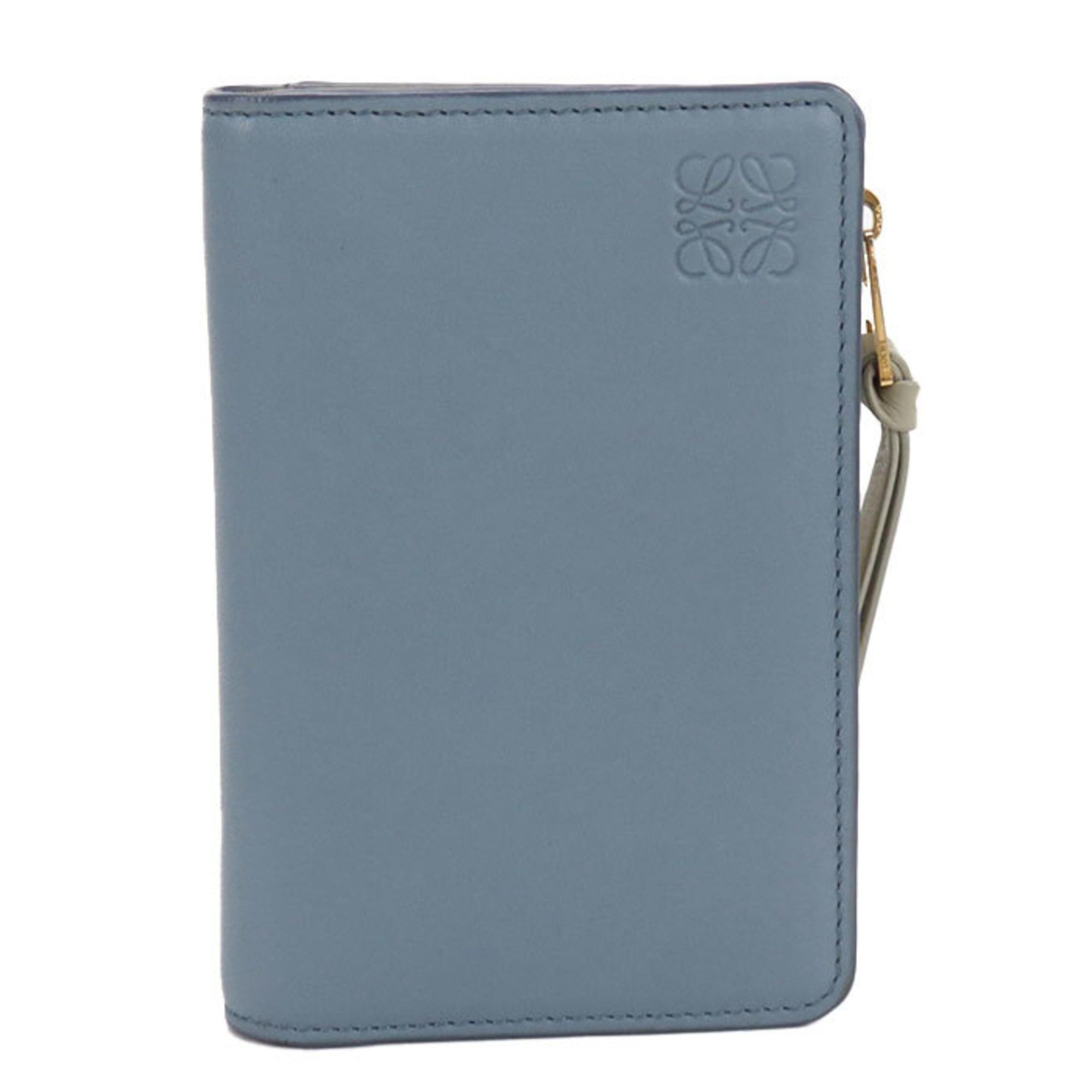 Loewe LOEWE Anagram Bifold Wallet, Women's, Blue Size ONE SIZE - 1 Thumbnail